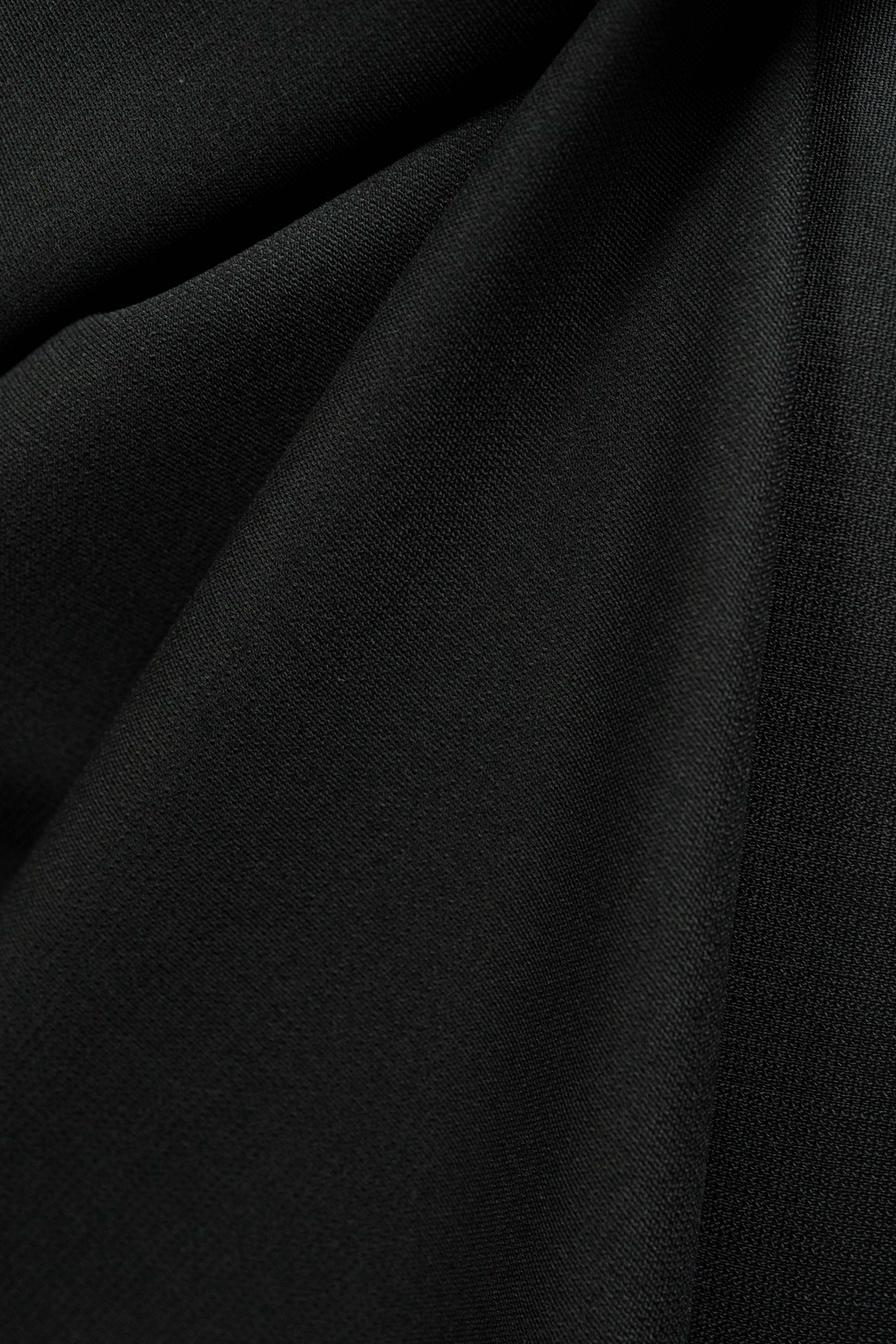 Italy Black Heavy High Twist SuitFabric (V23731)-3.7m - Yoo's Club