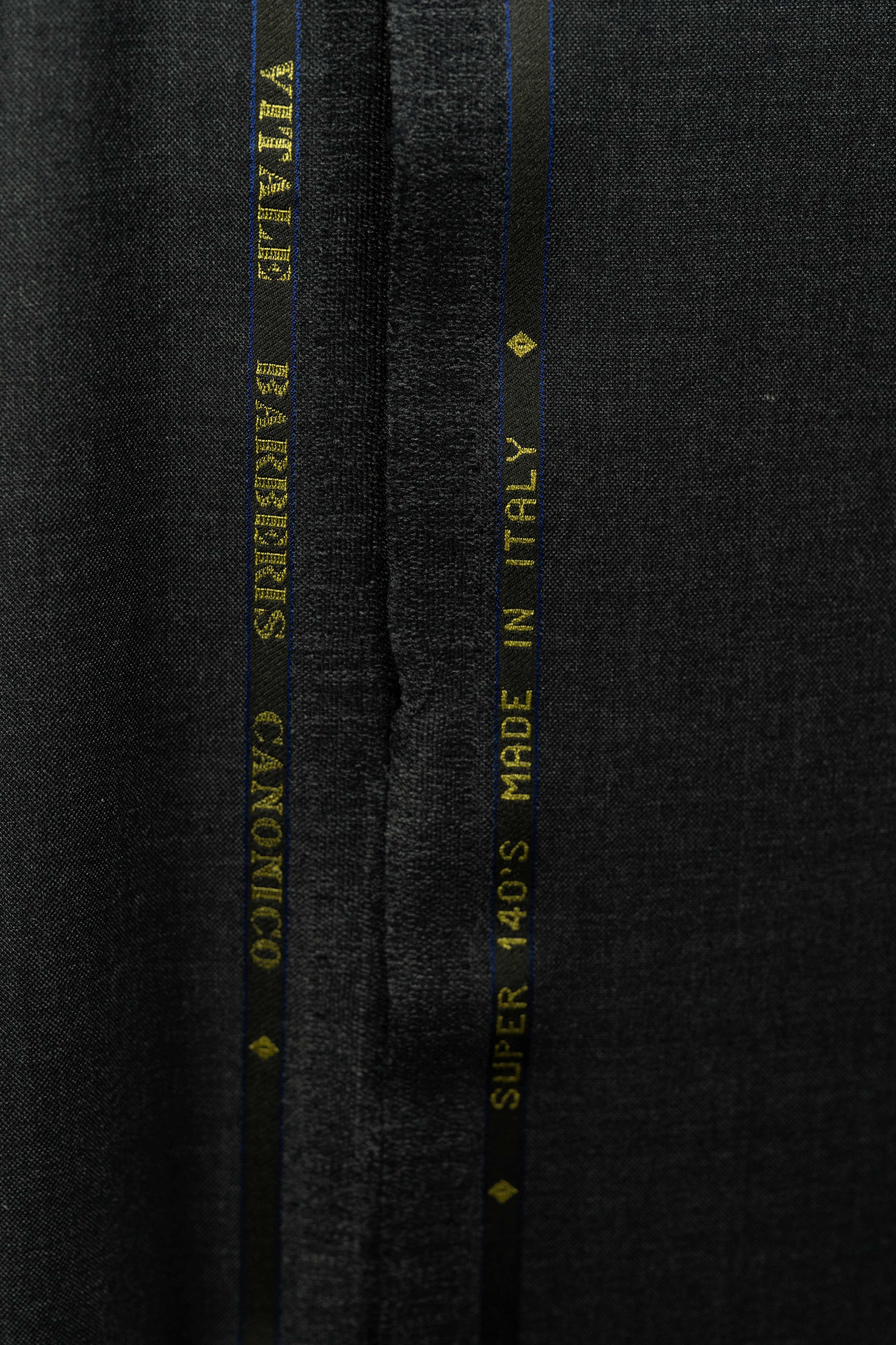 VBC Charcoal Super 140's Suit Fabric (V23742)-3m - Yoo's Club
