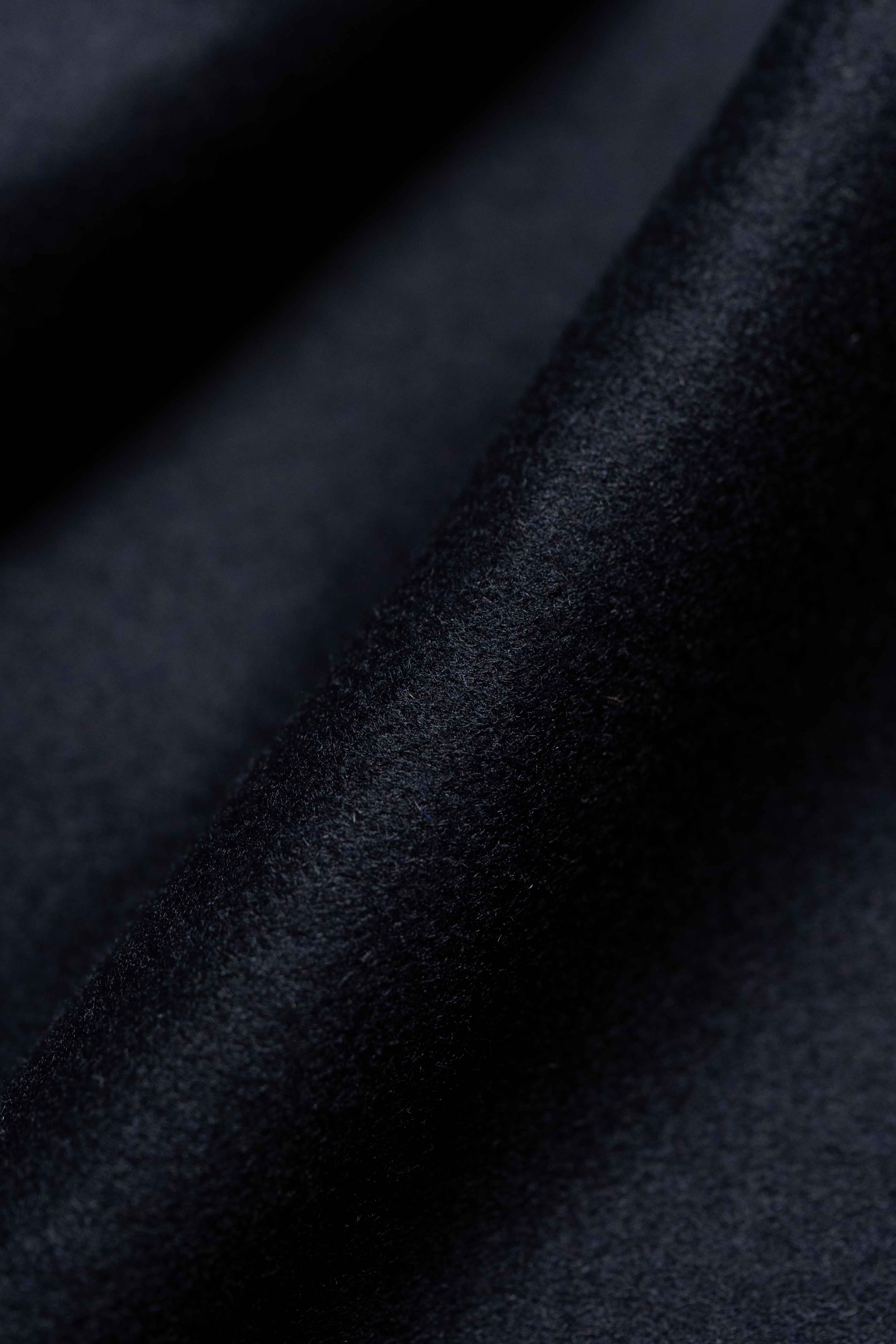 Midnight Blue Wool Coat Fabric (V23670)-3.6m - Yoo's Club