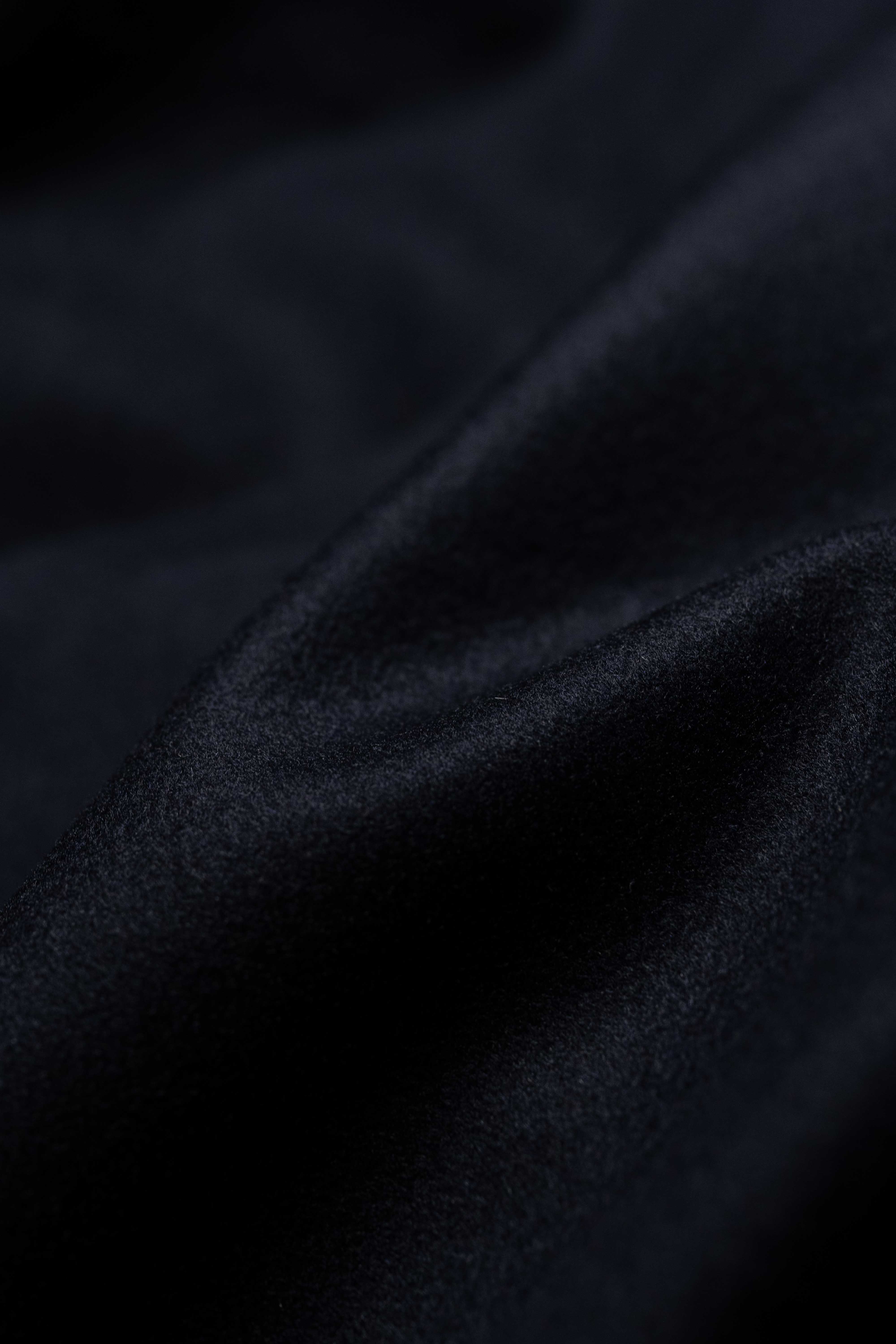 Midnight Blue Wool Coat Fabric (V23670)-3.6m - Yoo's Club