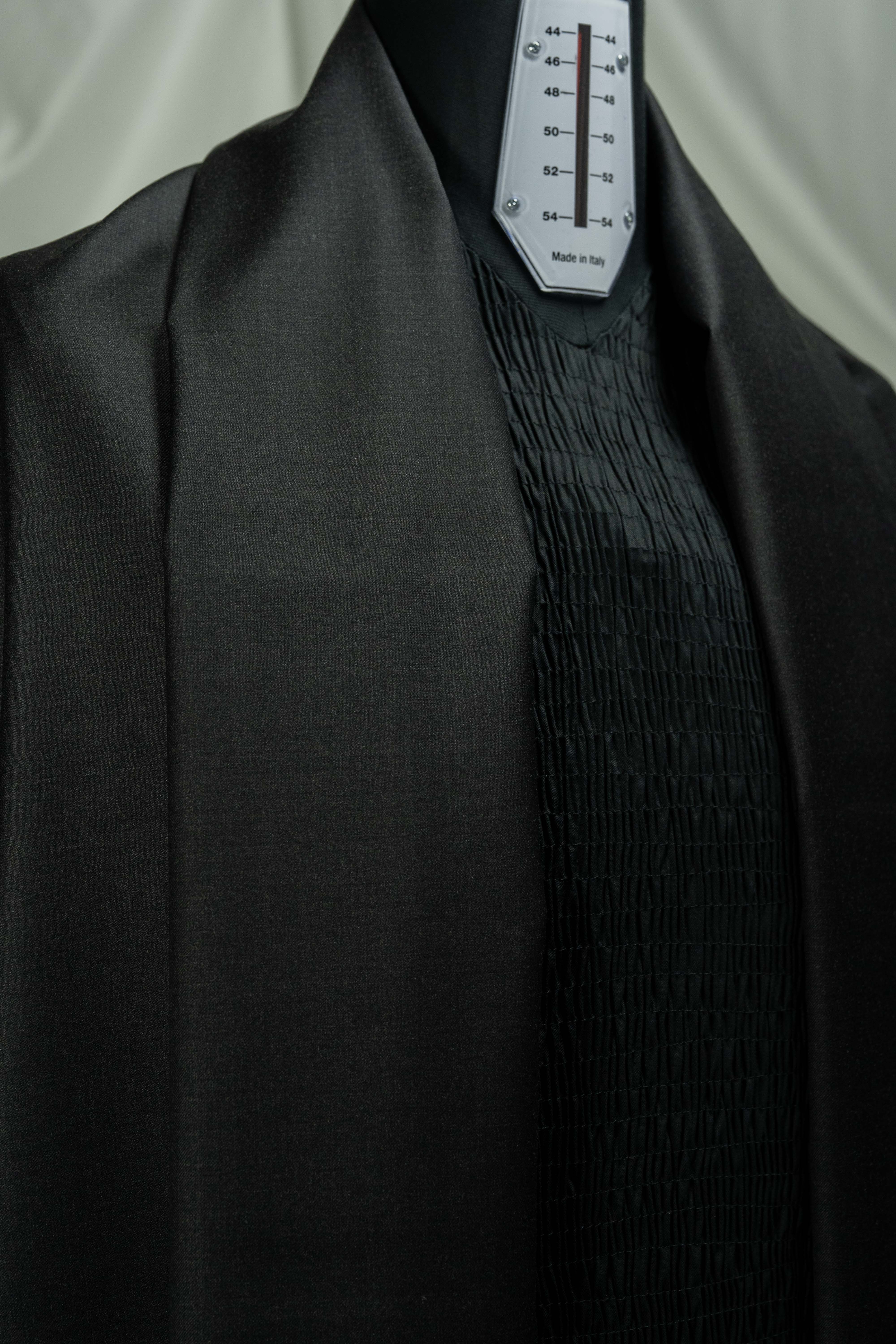 VBC Dark Charcoal Wool & Cashmere Suit Fabric (V23793)-3m - Yoo's Club