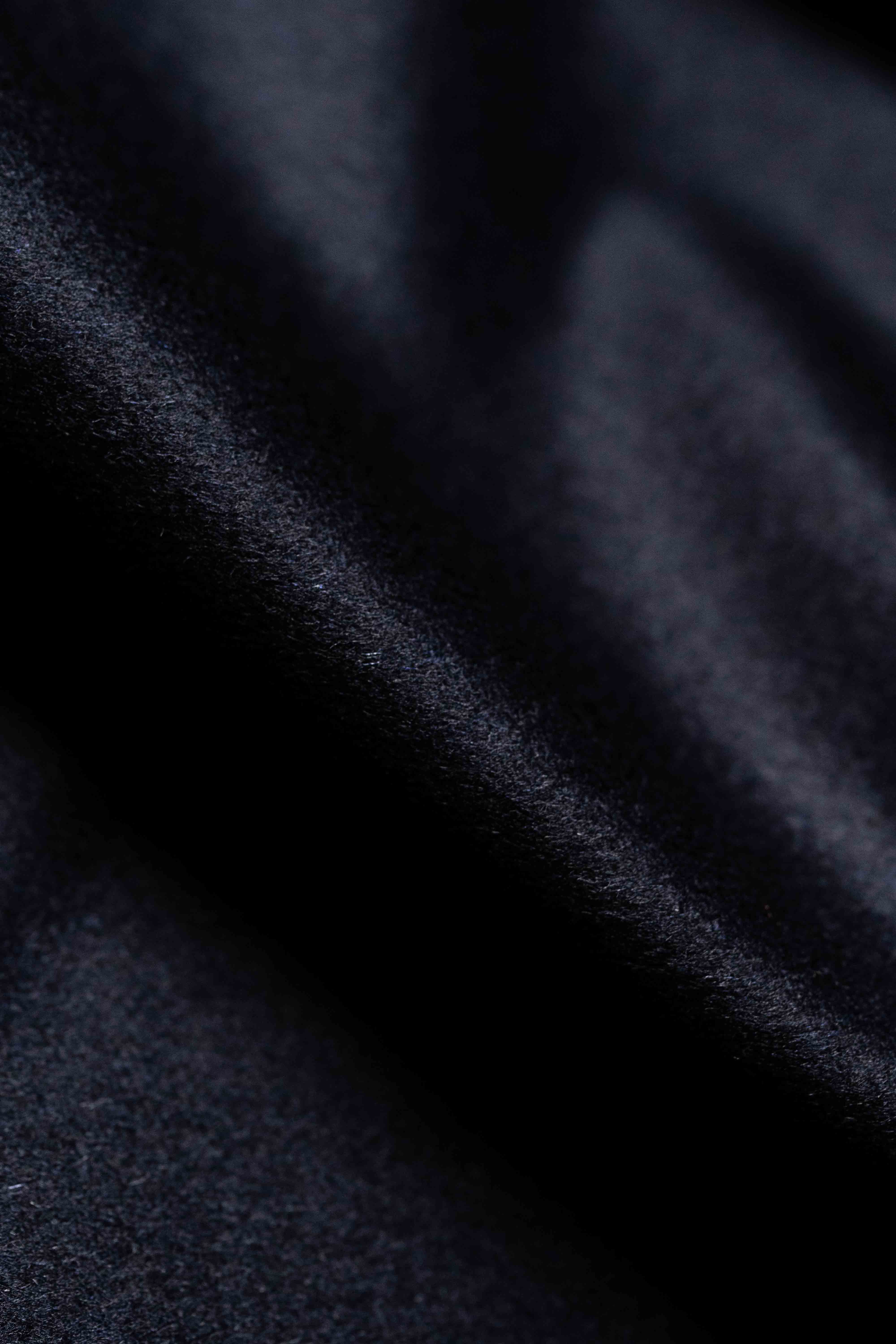 Midnight Blue Wool Cashmere Coat Fabric (32058)-2.6m - Yoo's Club