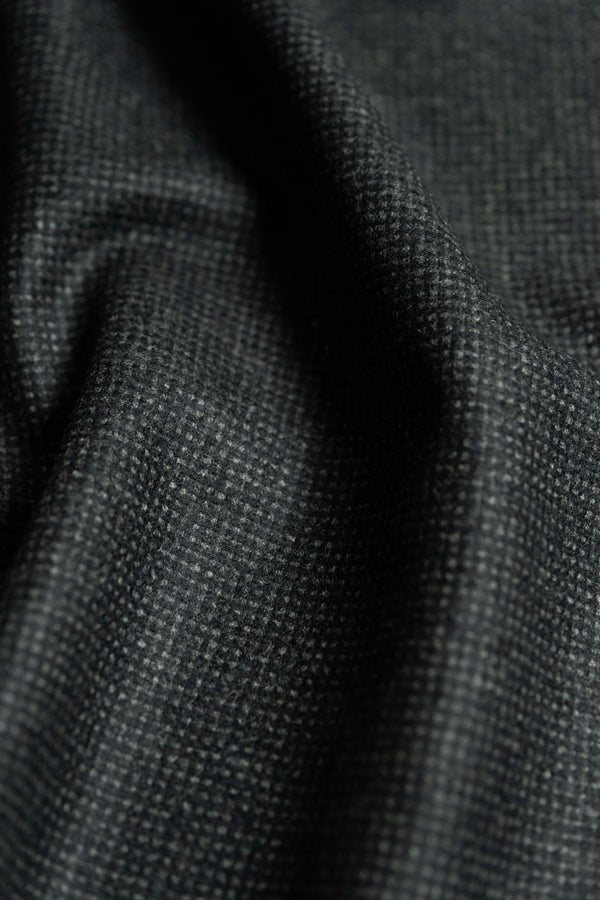 Italy Dark Charcoal Wool Cashmere Jacketing- (SEC23-05) - 3.2m