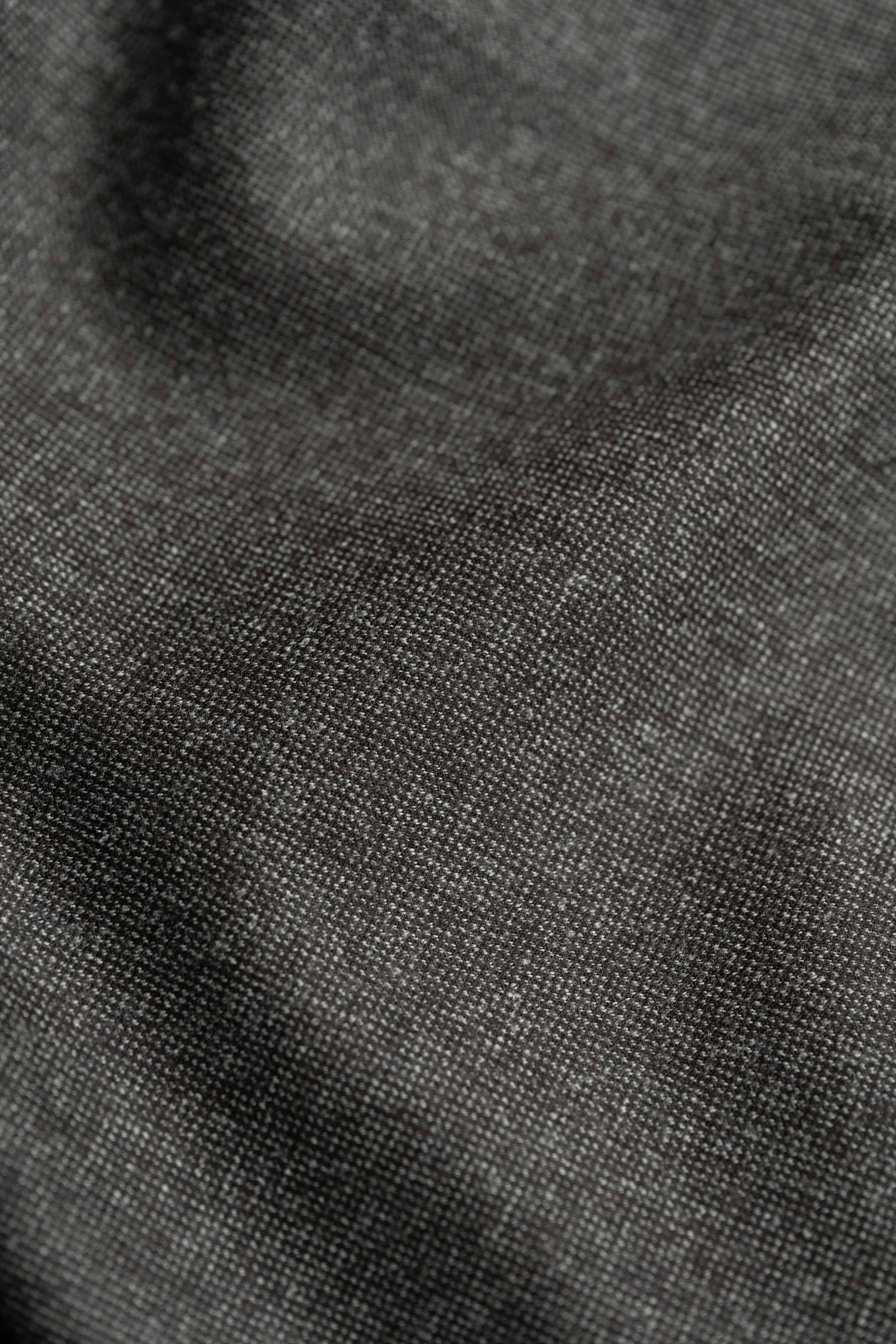 Wool Flannel in Dark Taupe Pinhead -(V23751) - Yoo's Club