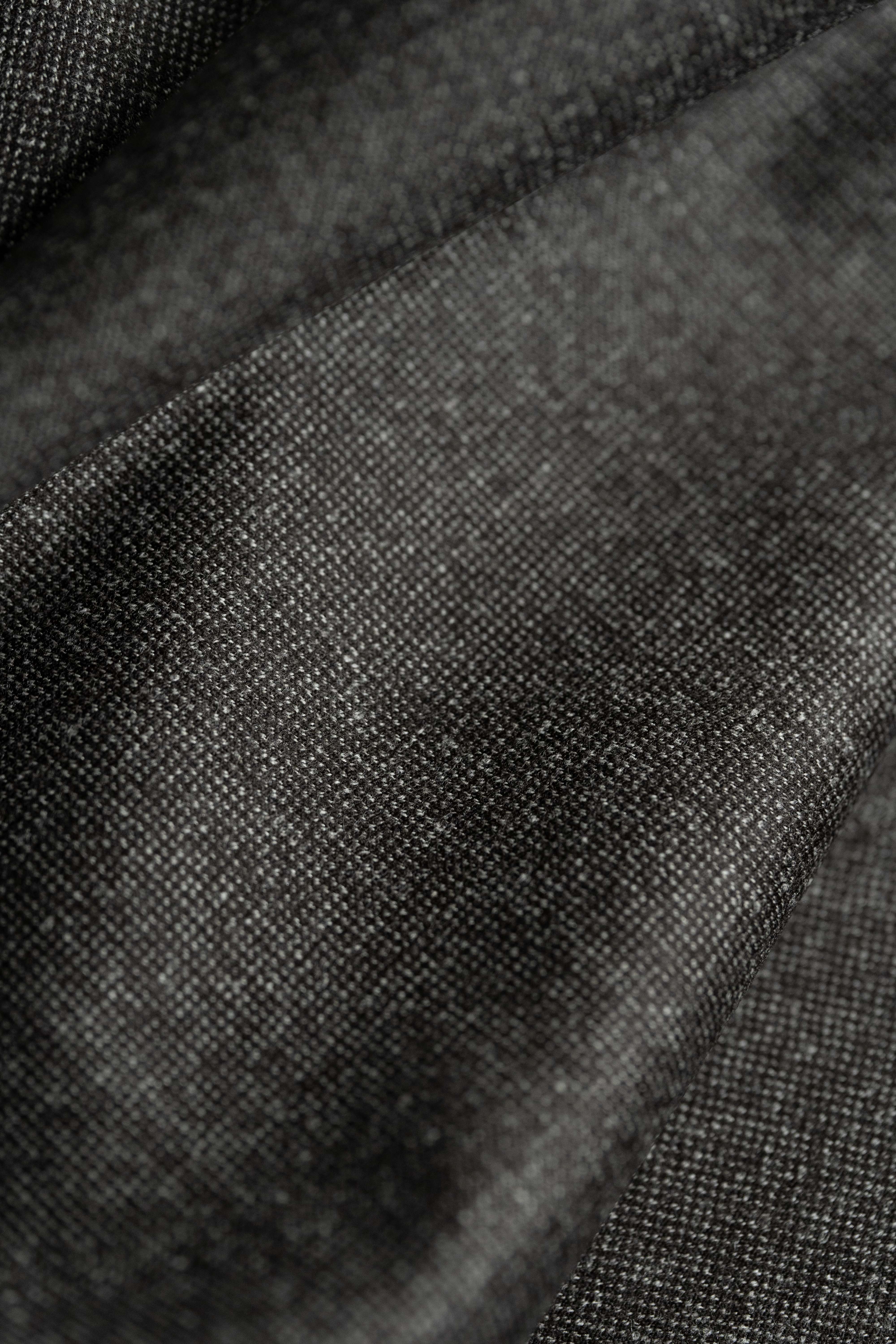 Wool Flannel in Dark Taupe Pinhead -(V23751) - Yoo's Club