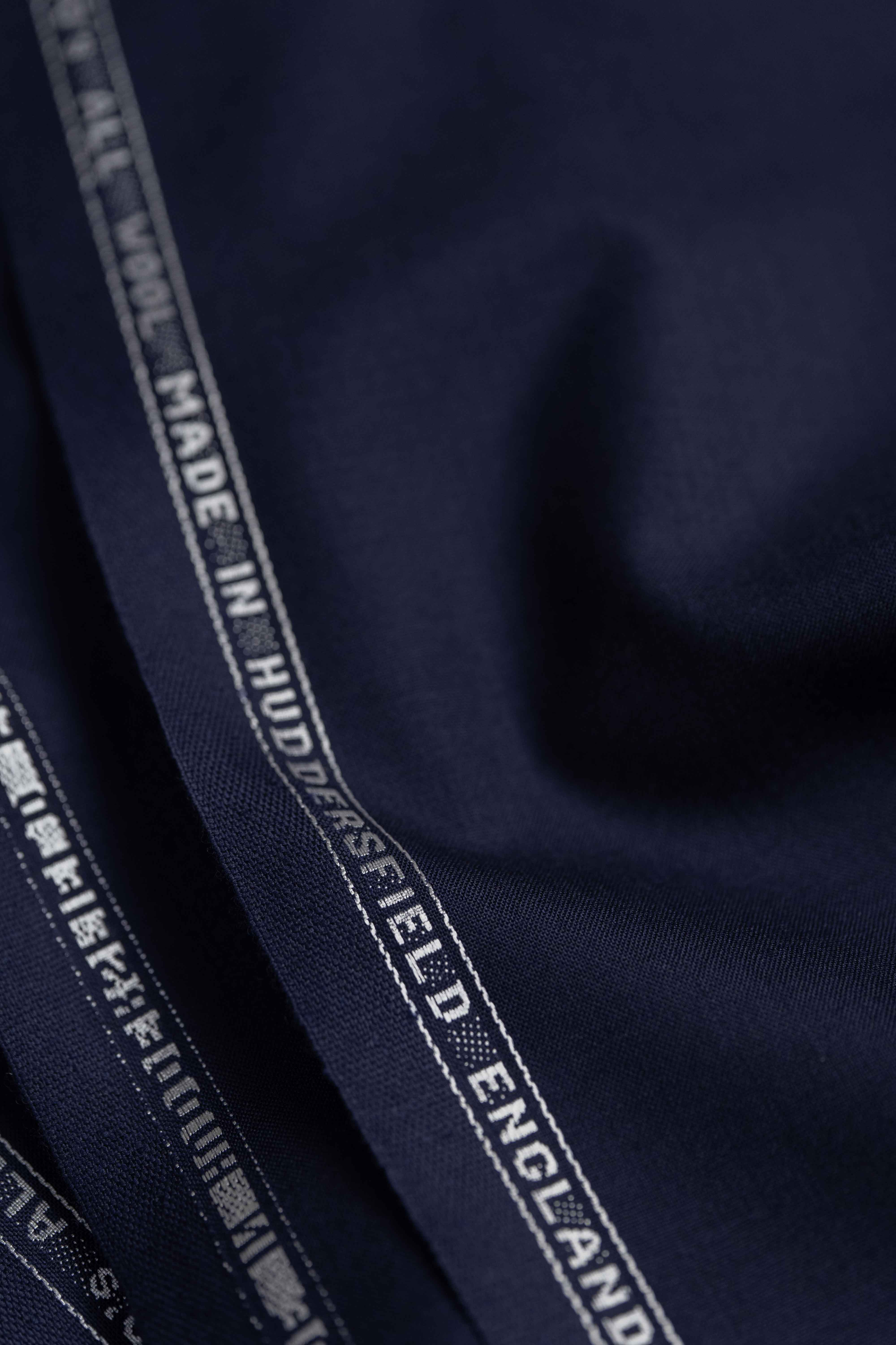 Groves & Lindley Super 100's Wool Navy Suit Fabric (3816)-3.2m - Yoo's Club