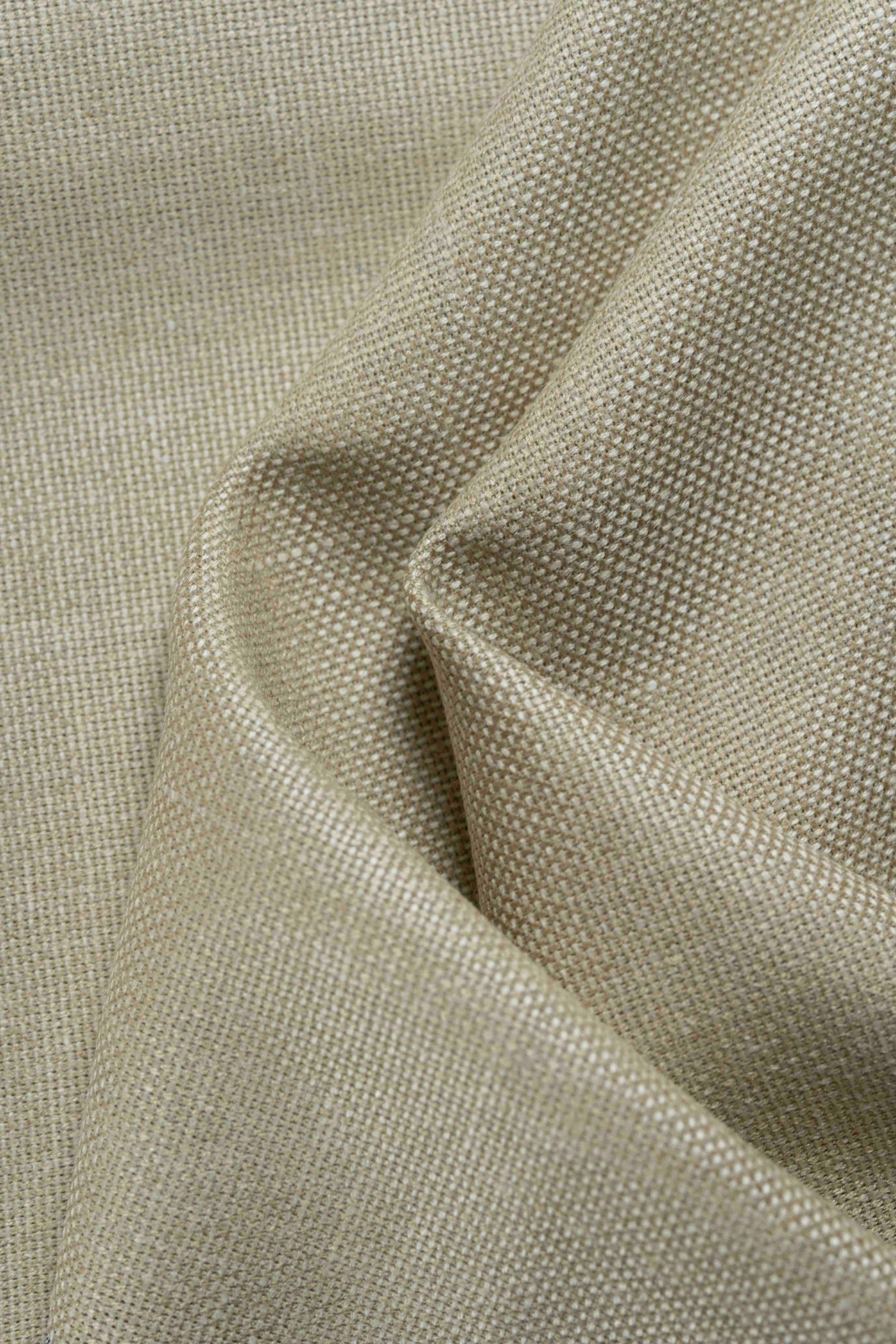 Groves & Lindley Beige Wool Silk Mohair Linen Suit Jacket Fabric (3916)-2.6m - Yoo's Club