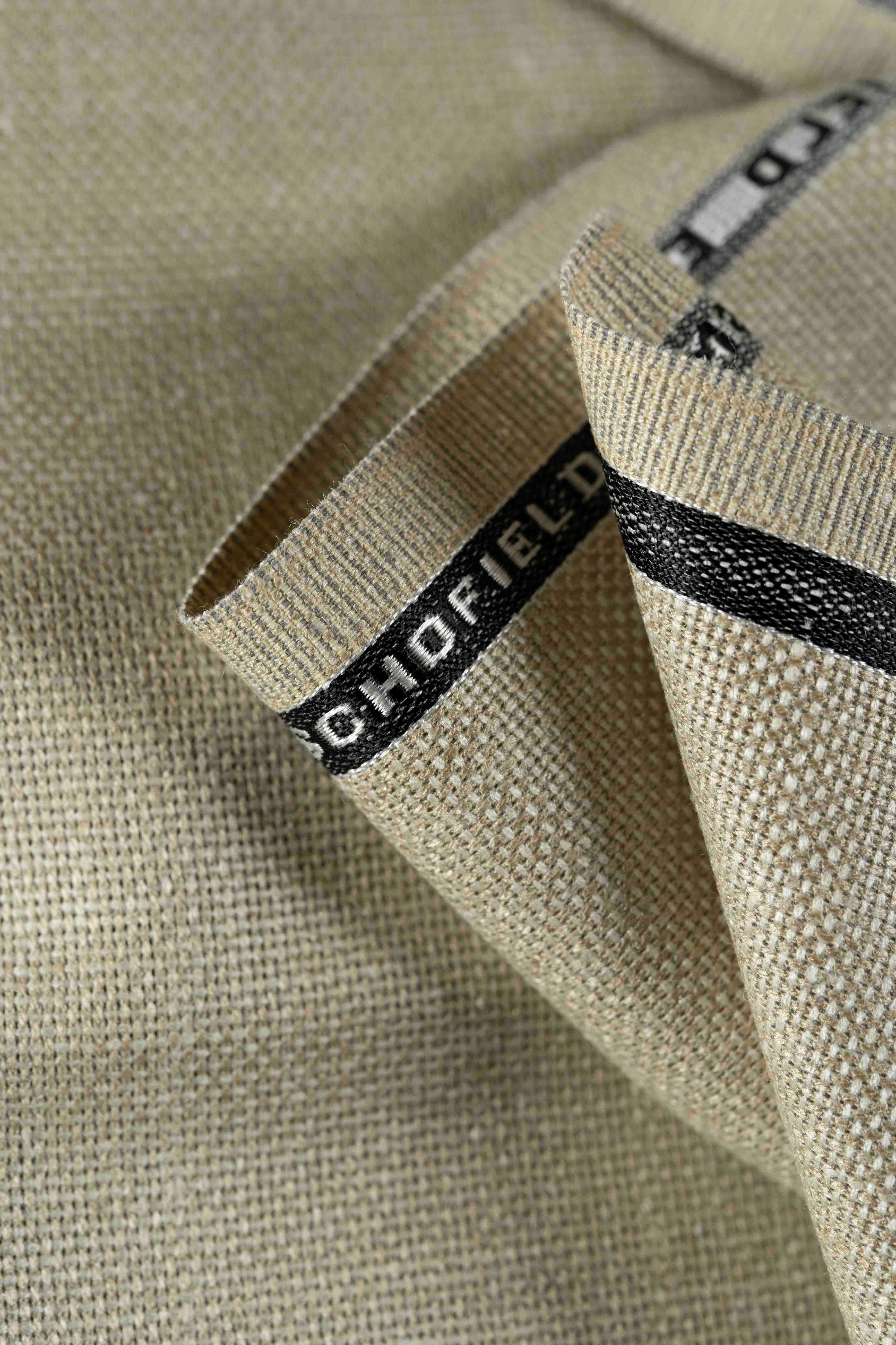 Groves & Lindley Beige Wool Silk Mohair Linen Suit Jacket Fabric (3916)-2.6m - Yoo's Club