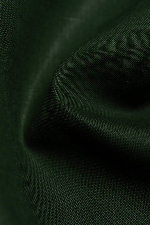 Spence Bryson Dark Green Irish Linen  (L3215) - 2m