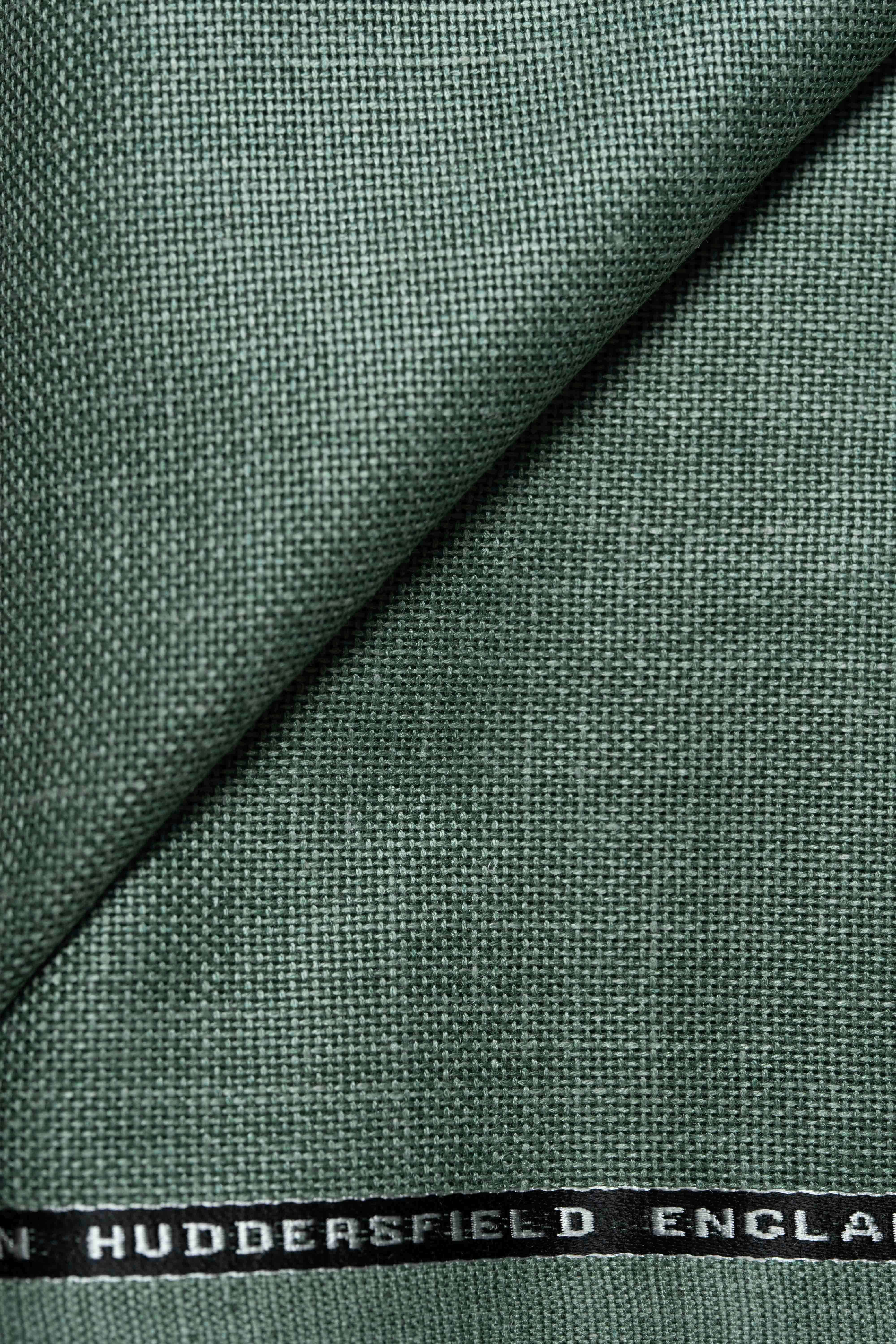 Groves & Lindley Mint Green Wool Silk Mohair Linen Suit Jacket Fabric (3919)-2.5m - Yoo's Club