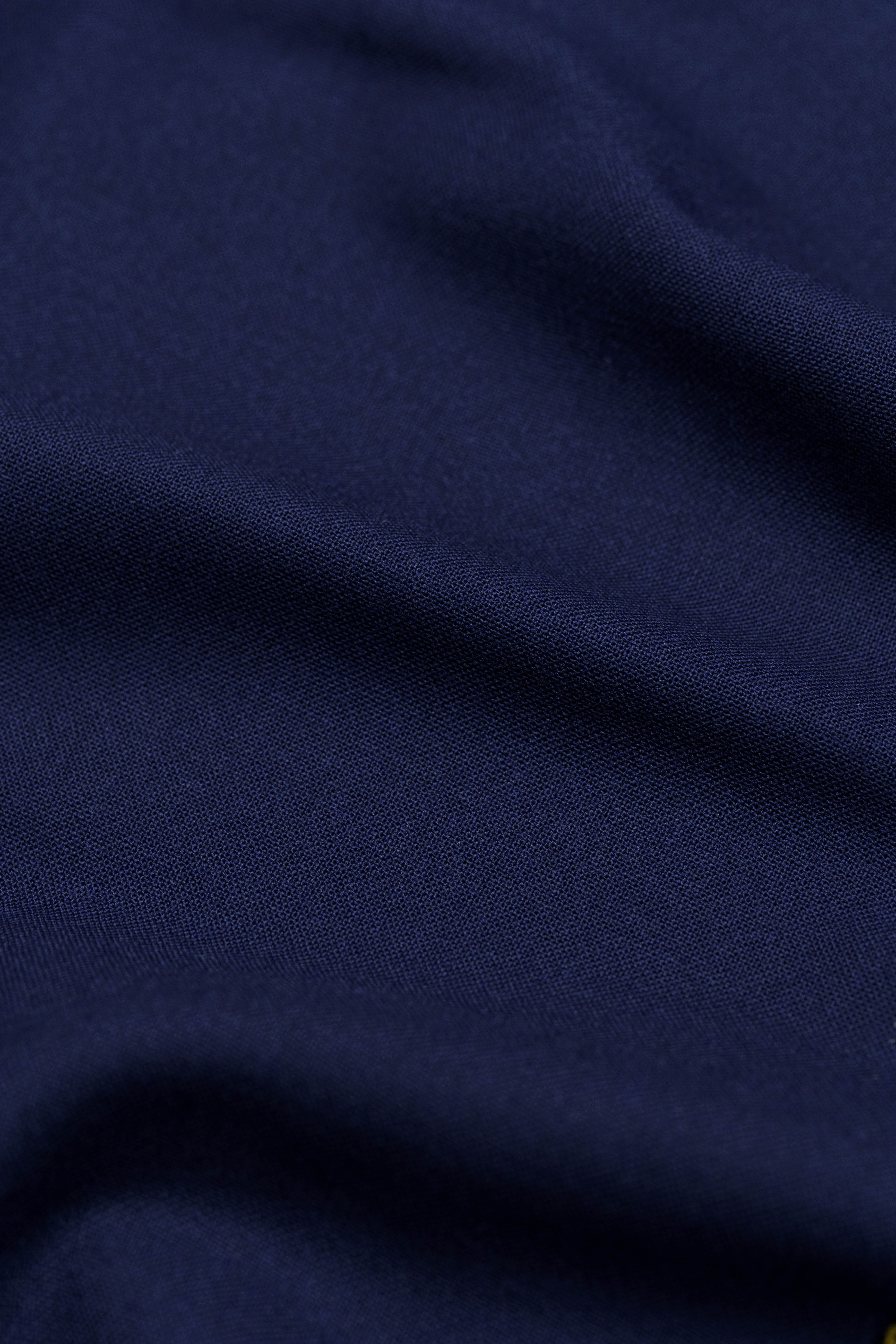 British Navy High Twist Trousers Fabric (V23287) -1.2m - Yoo's Club