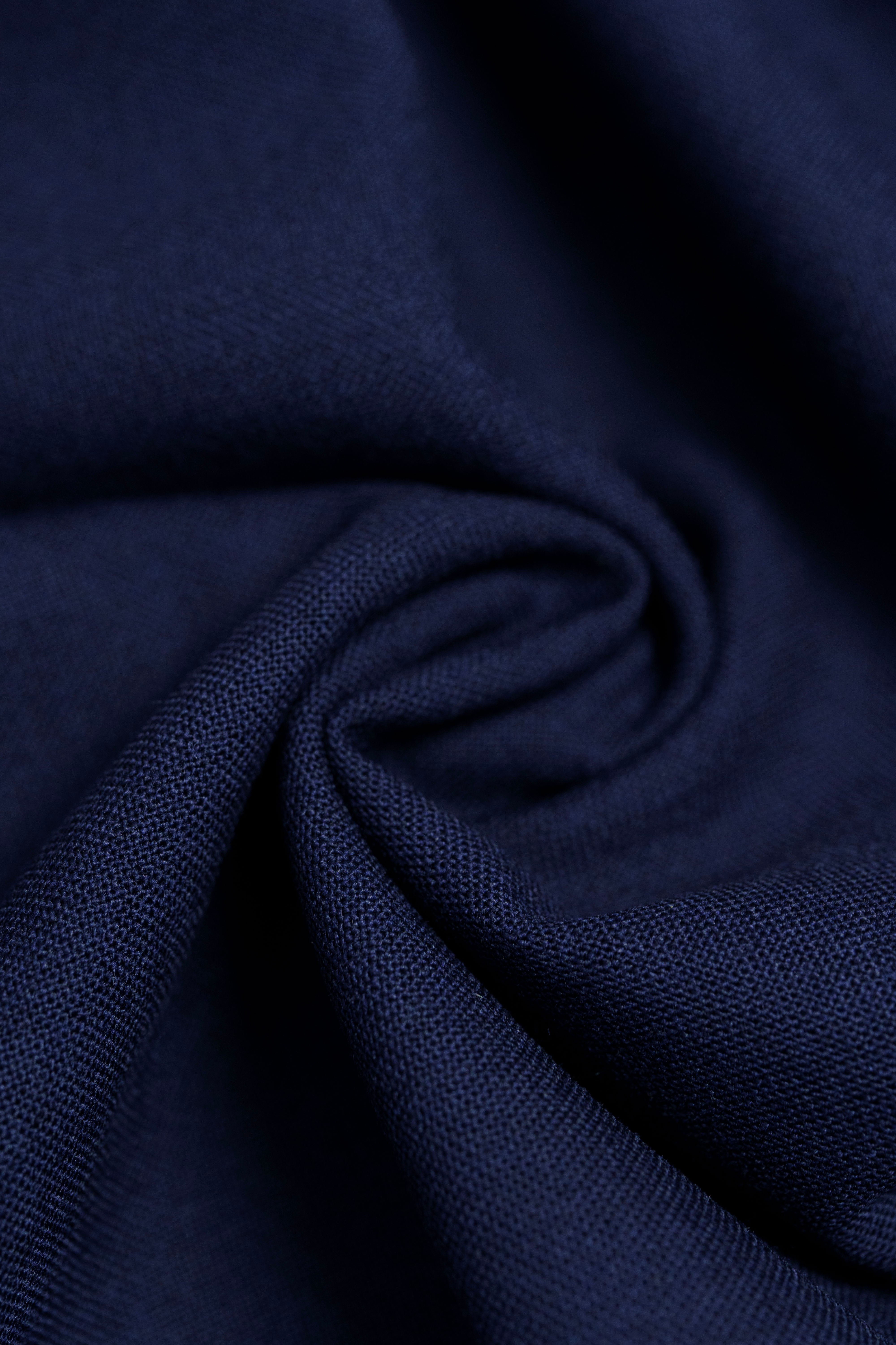 British Navy High Twist Trousers Fabric (V23287) -1.2m - Yoo's Club