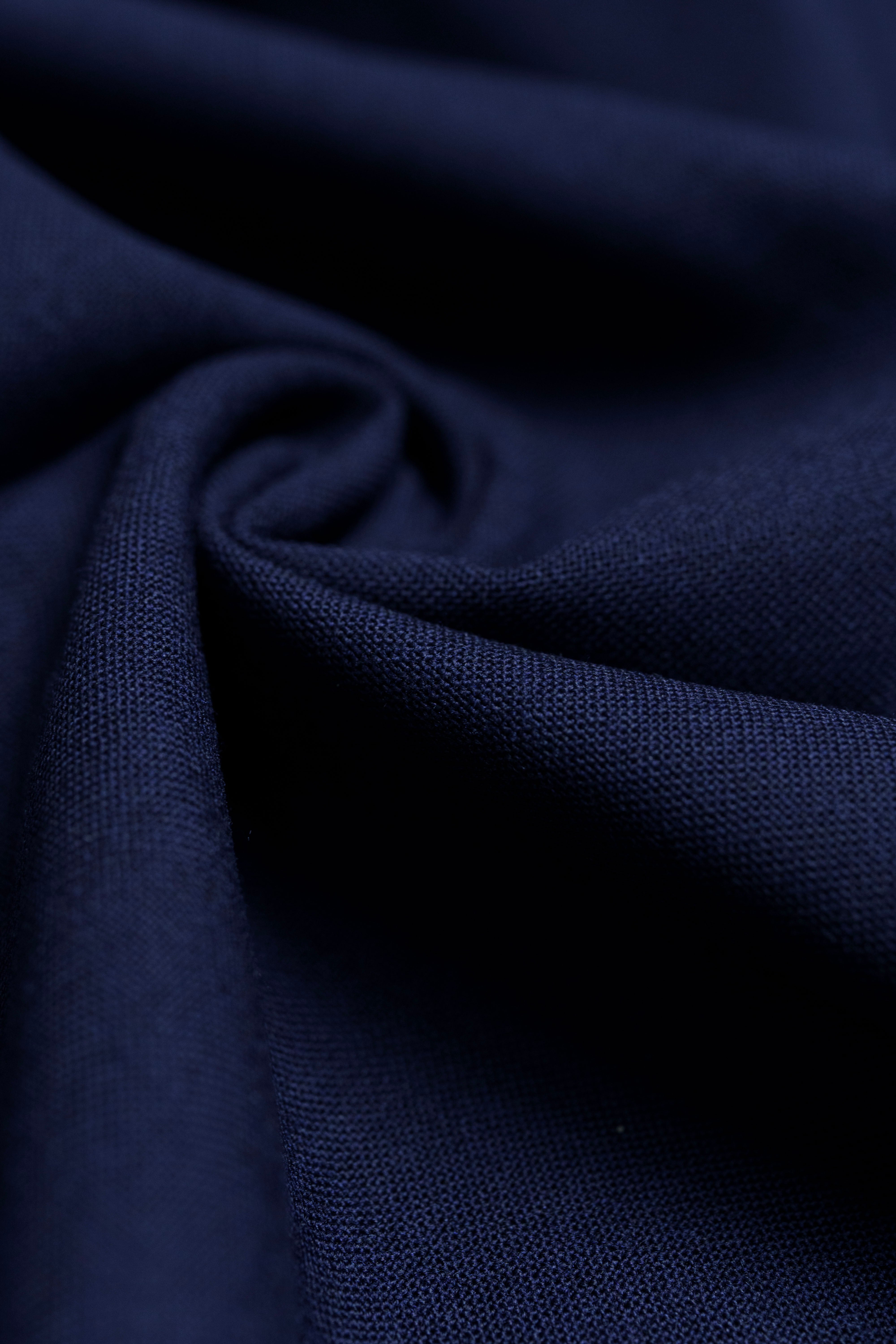 British Navy High Twist Trousers Fabric (V23287) -1.2m - Yoo's Club