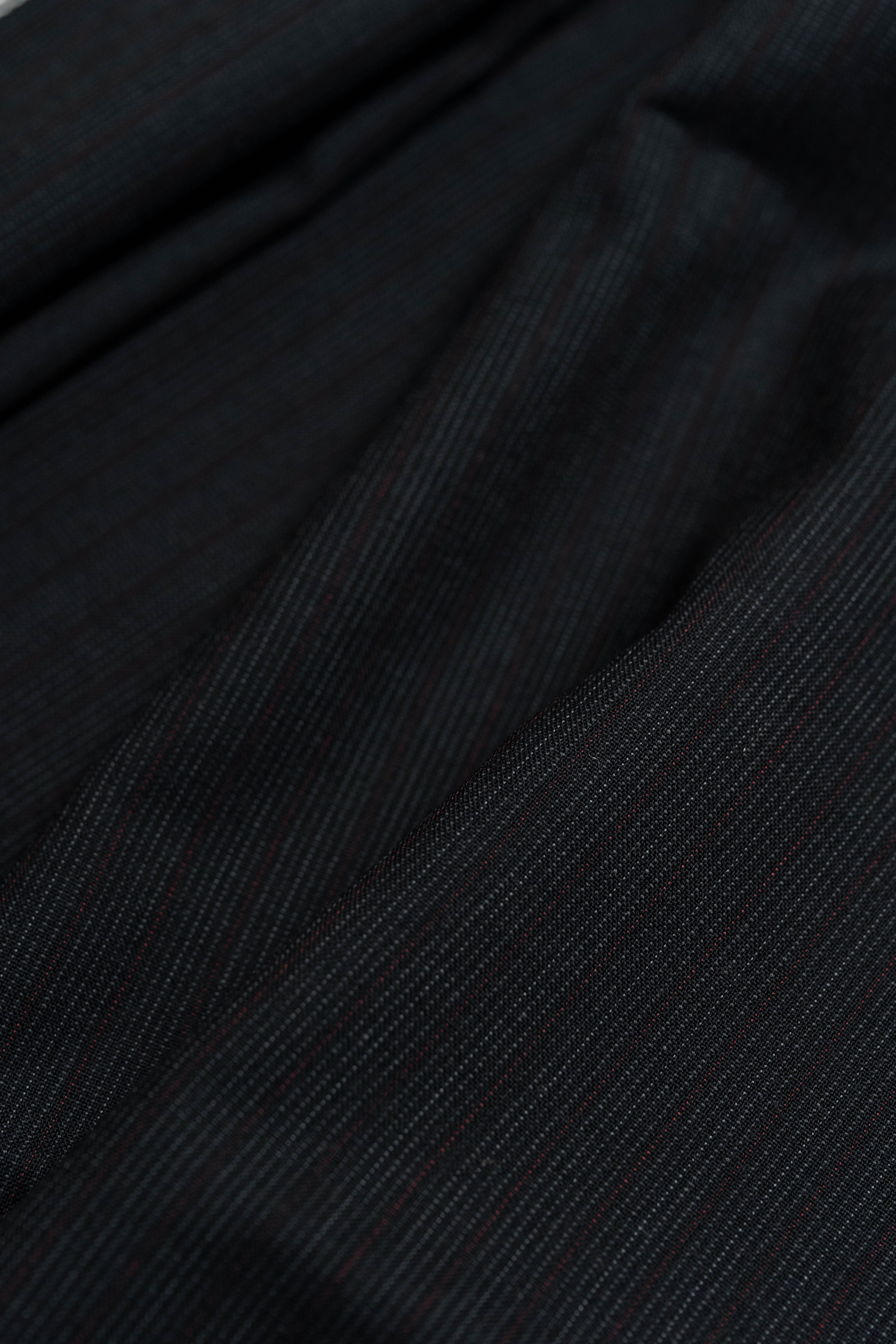 British Red Stripe Wool Suit Fabric (V23287) -3m - Yoo's Club