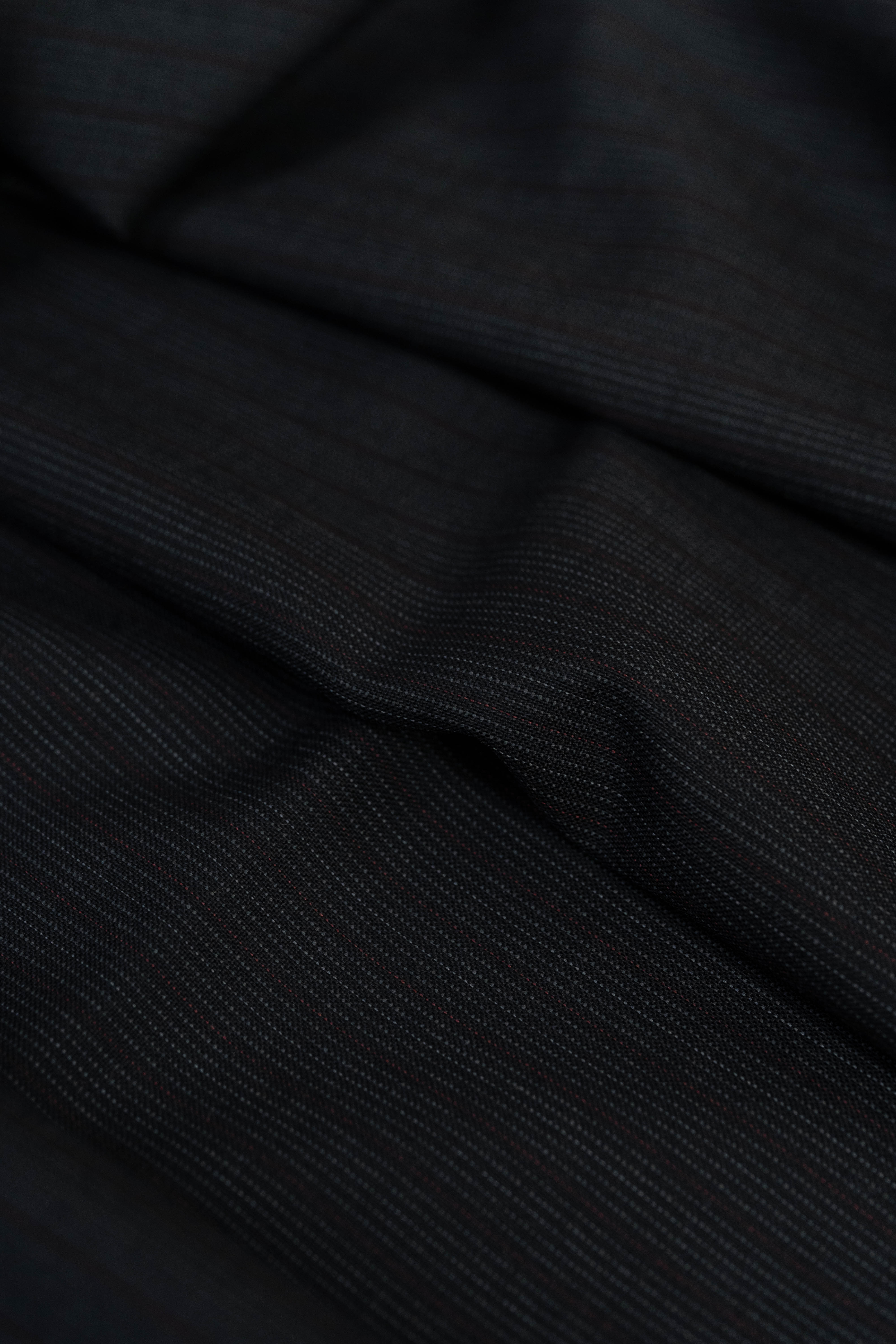 British Red Stripe Wool Suit Fabric (V23287) -3m - Yoo's Club