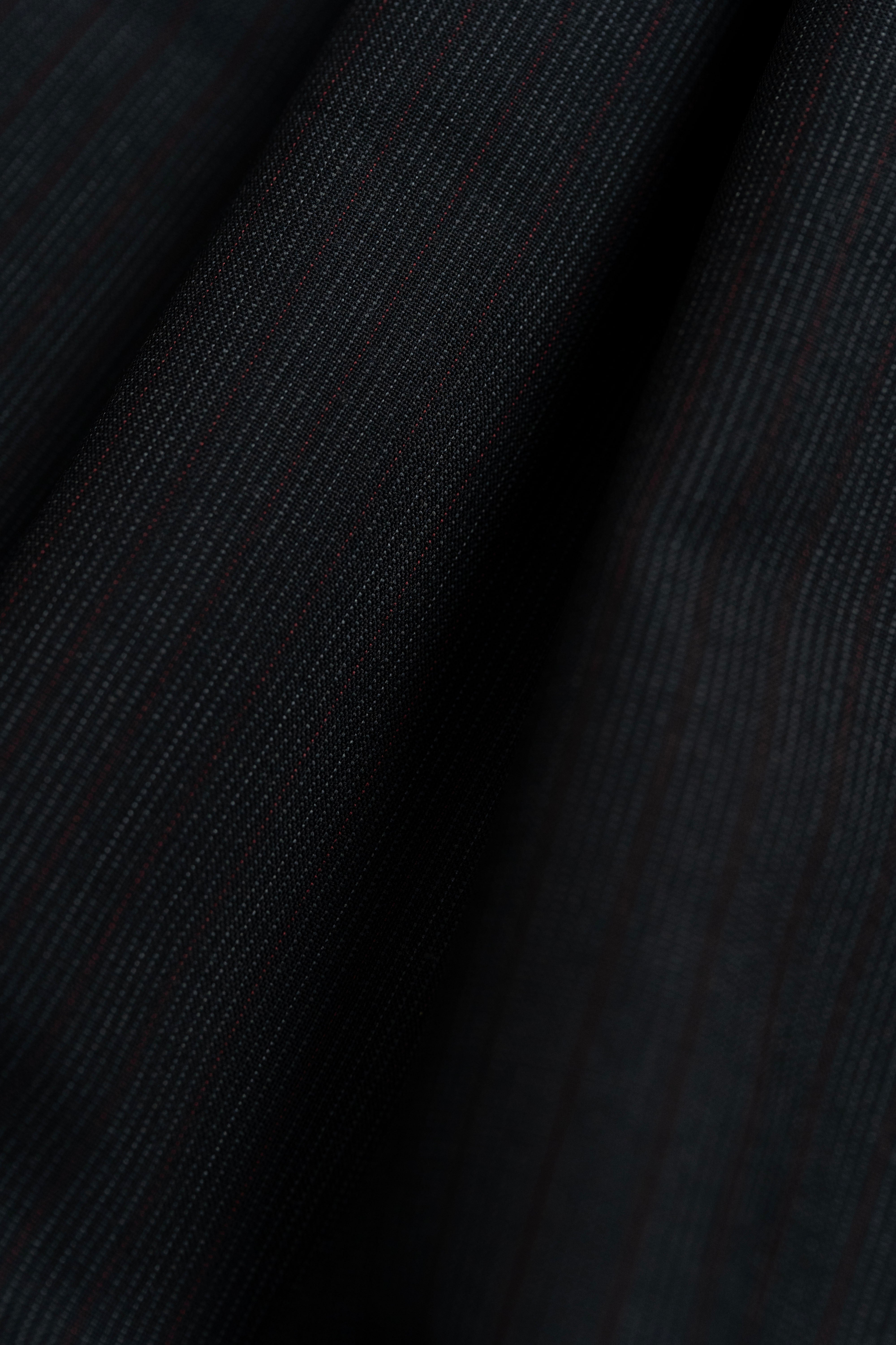 British Red Stripe Wool Suit Fabric (V23287) -3m - Yoo's Club