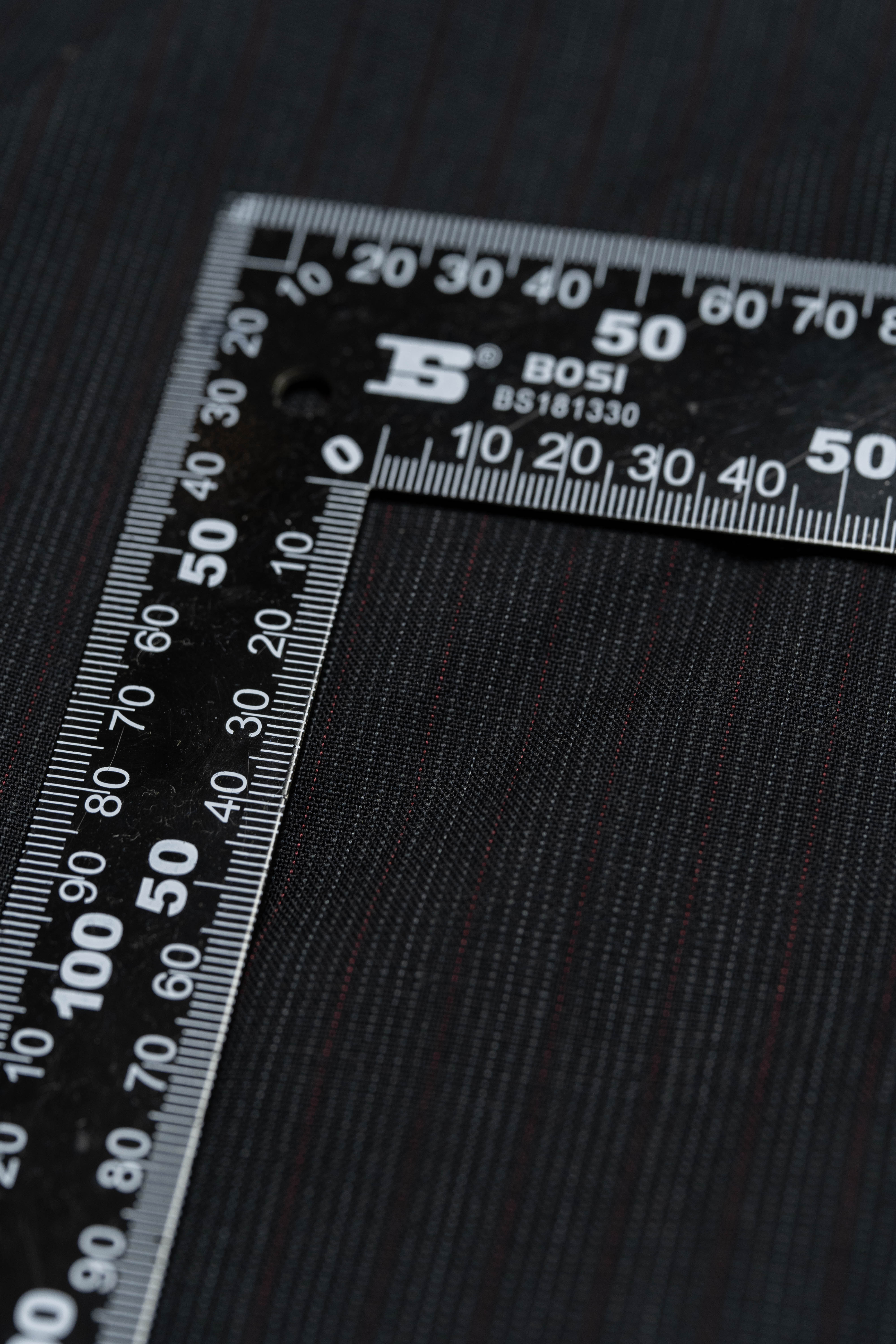 British Red Stripe Wool Suit Fabric (V23287) -3m - Yoo's Club