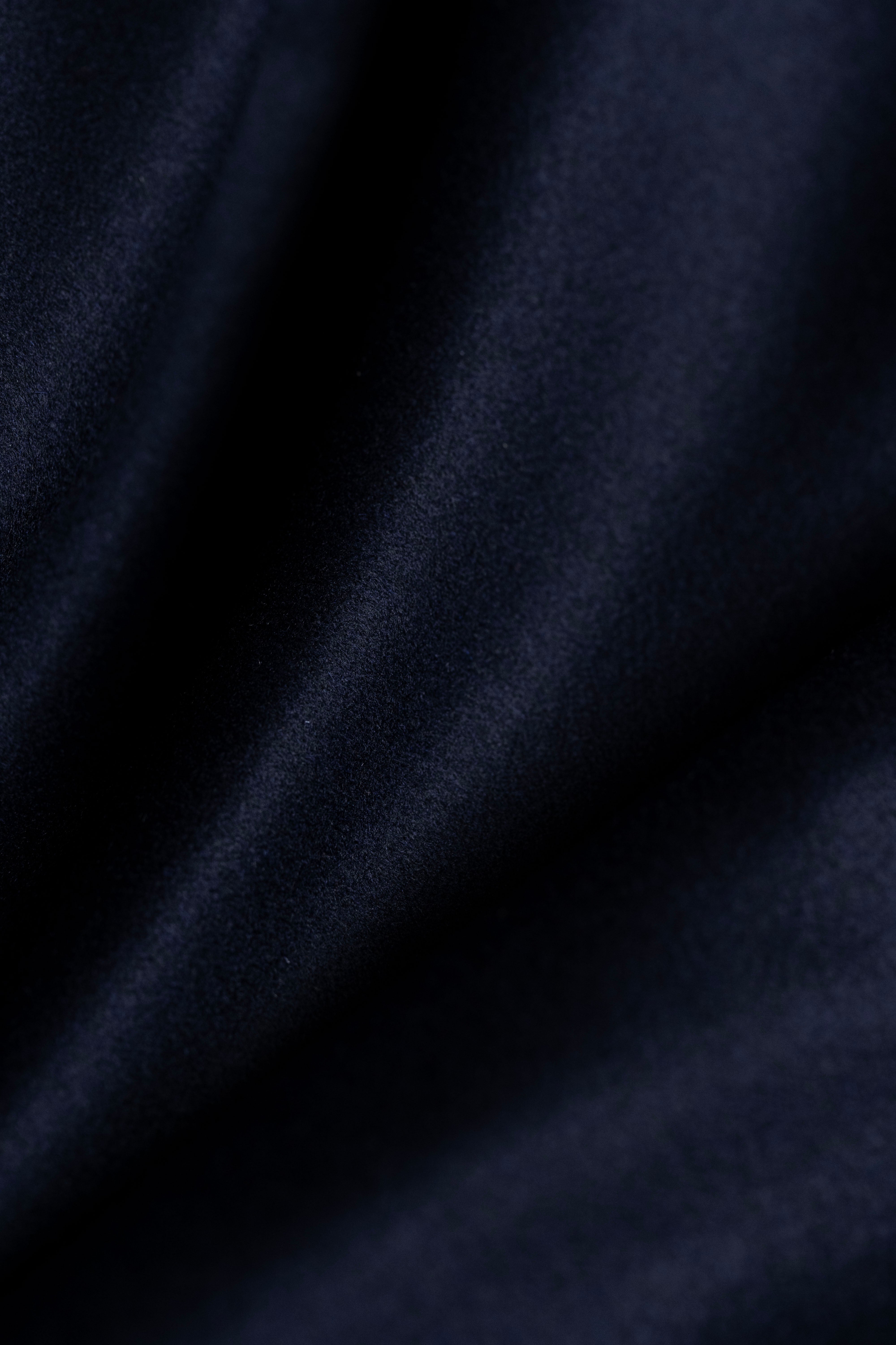 Midnight Blue Wool Cashmere Coat Fabric (V23658)-3m - Yoo's Club