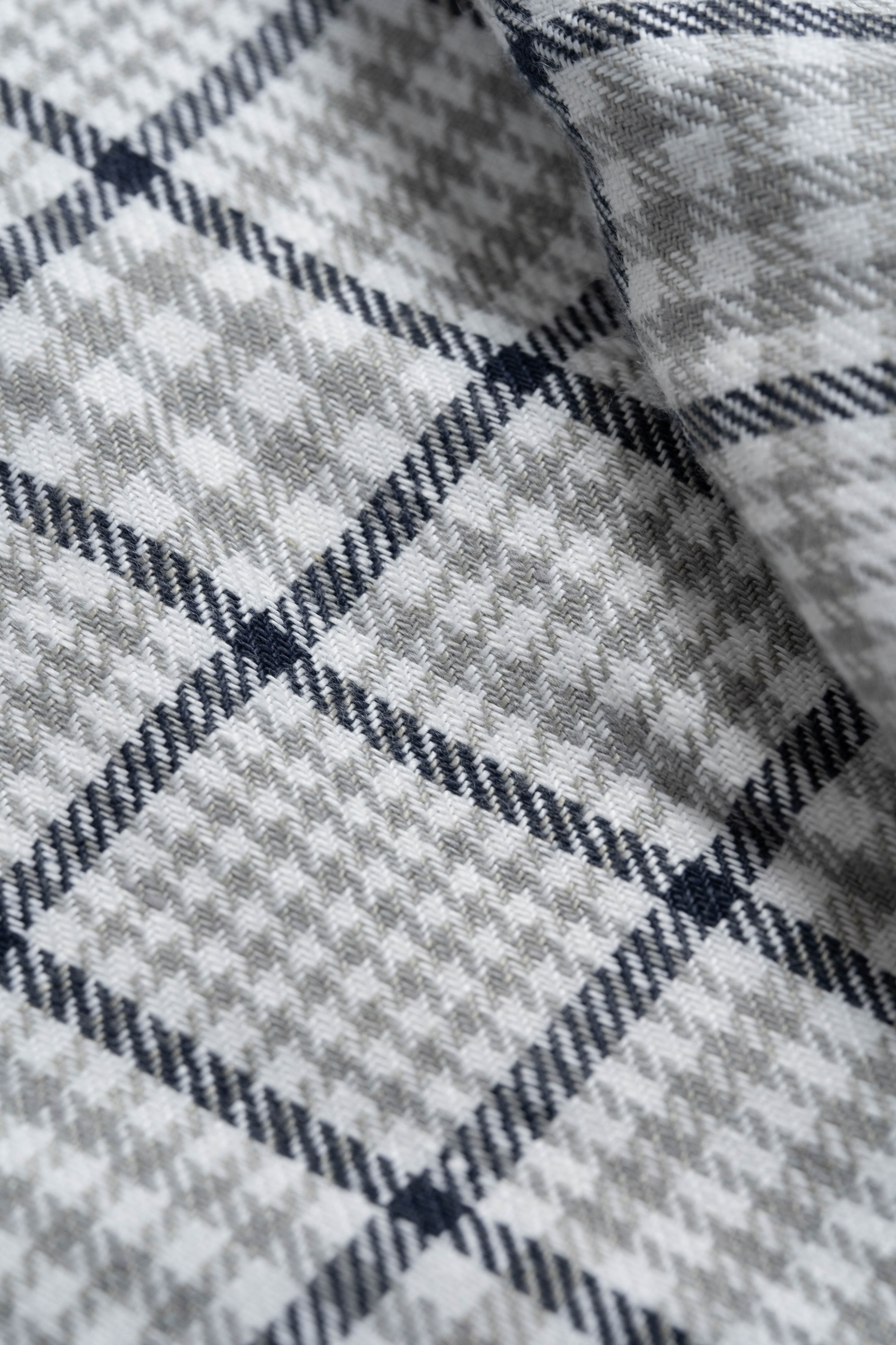 Spence Bryson Fancy Check Irish Linen (L3001) -2.1m - Yoo's Club