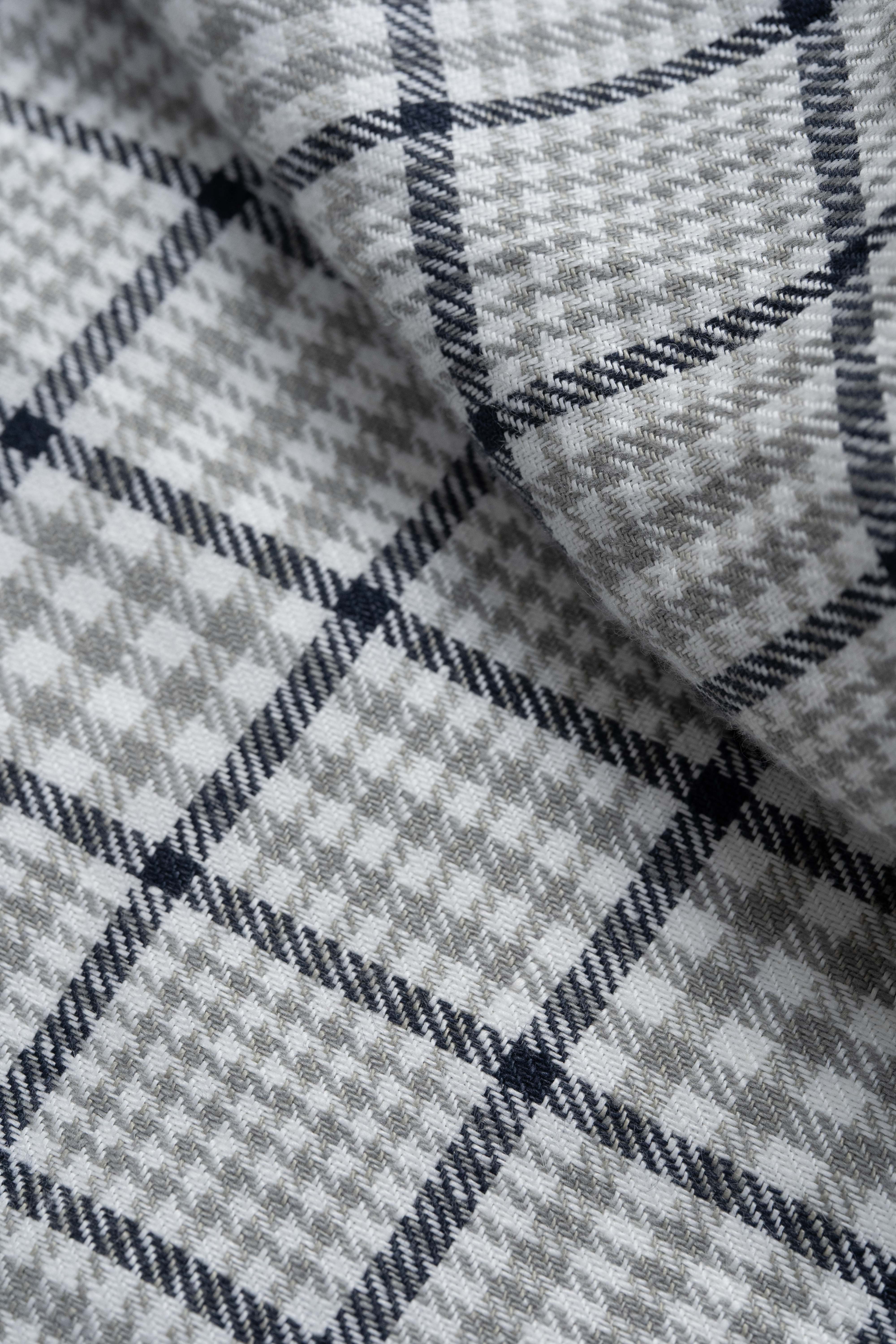 Spence Bryson Fancy Check Irish Linen (L3001) -2.1m - Yoo's Club