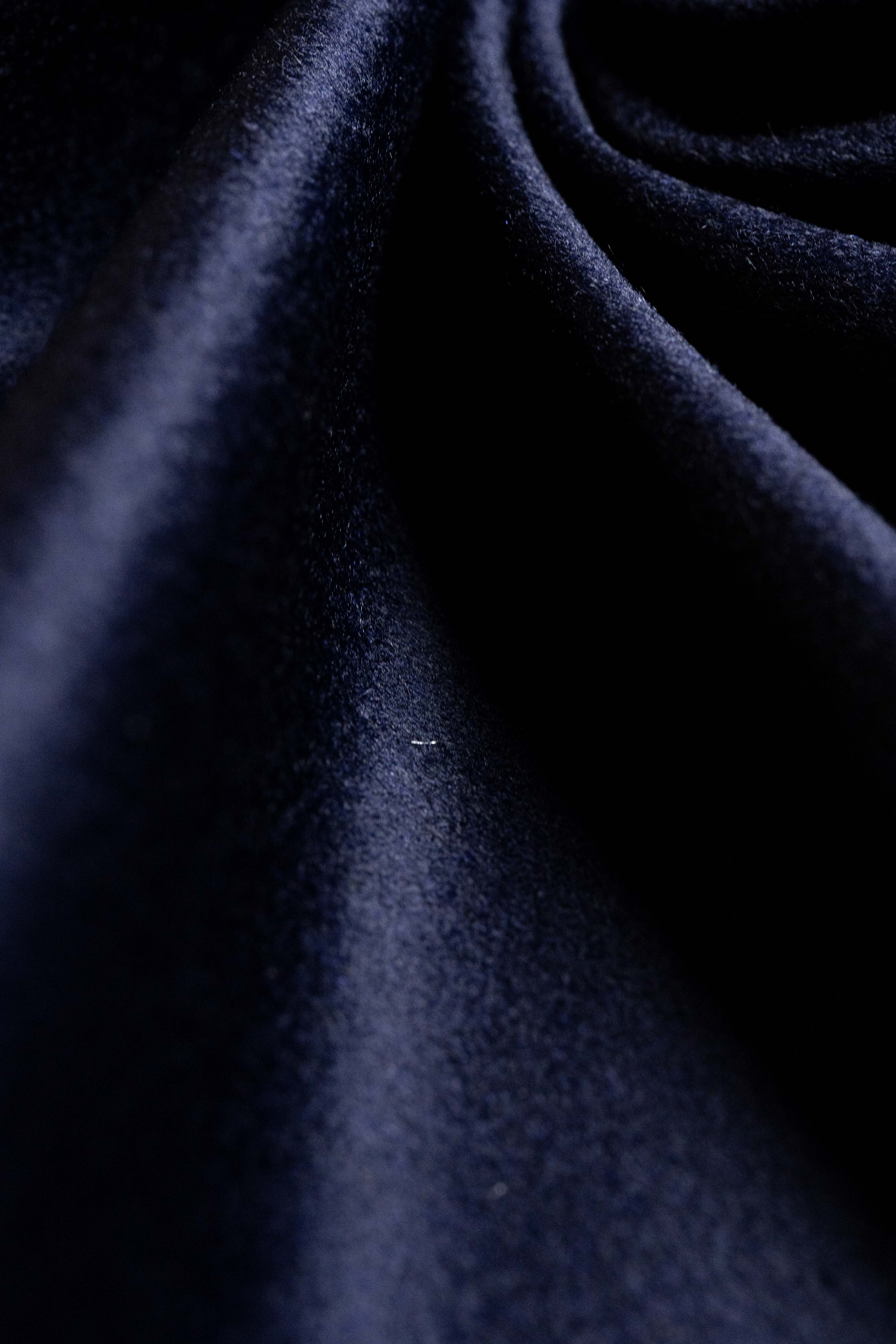 Dark Navy Wool & Cashmere Jacketing produced by Loro Piana - Yoo's Club