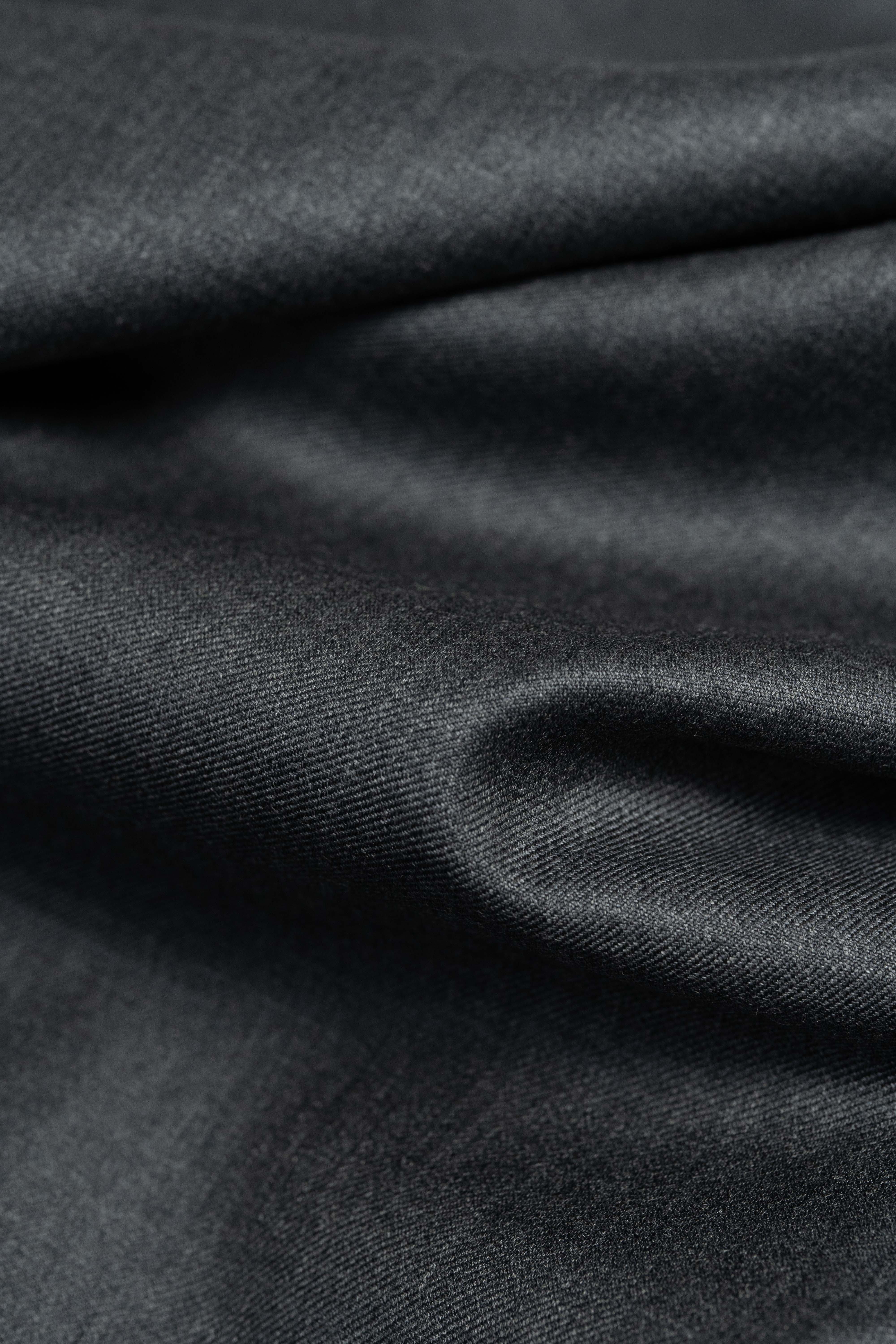 Charles Clayton Super 130's & Cashmere Suit fabric in Middle Grey - (CC101) - Yoo's Club