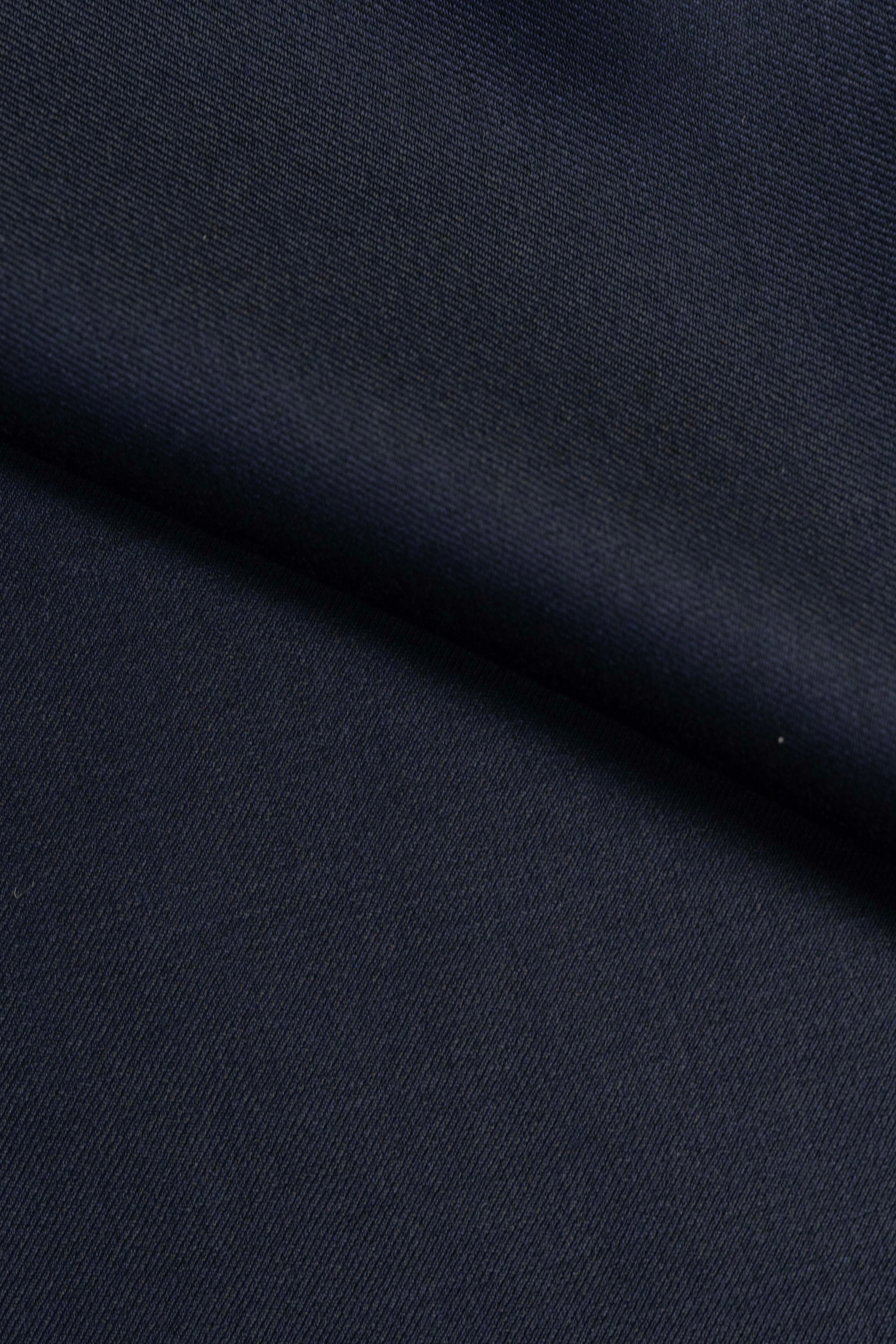 Charles Clayton Super 130's & Cashmere Suit fabric in Dark Navy - (CC102) - Yoo's Club