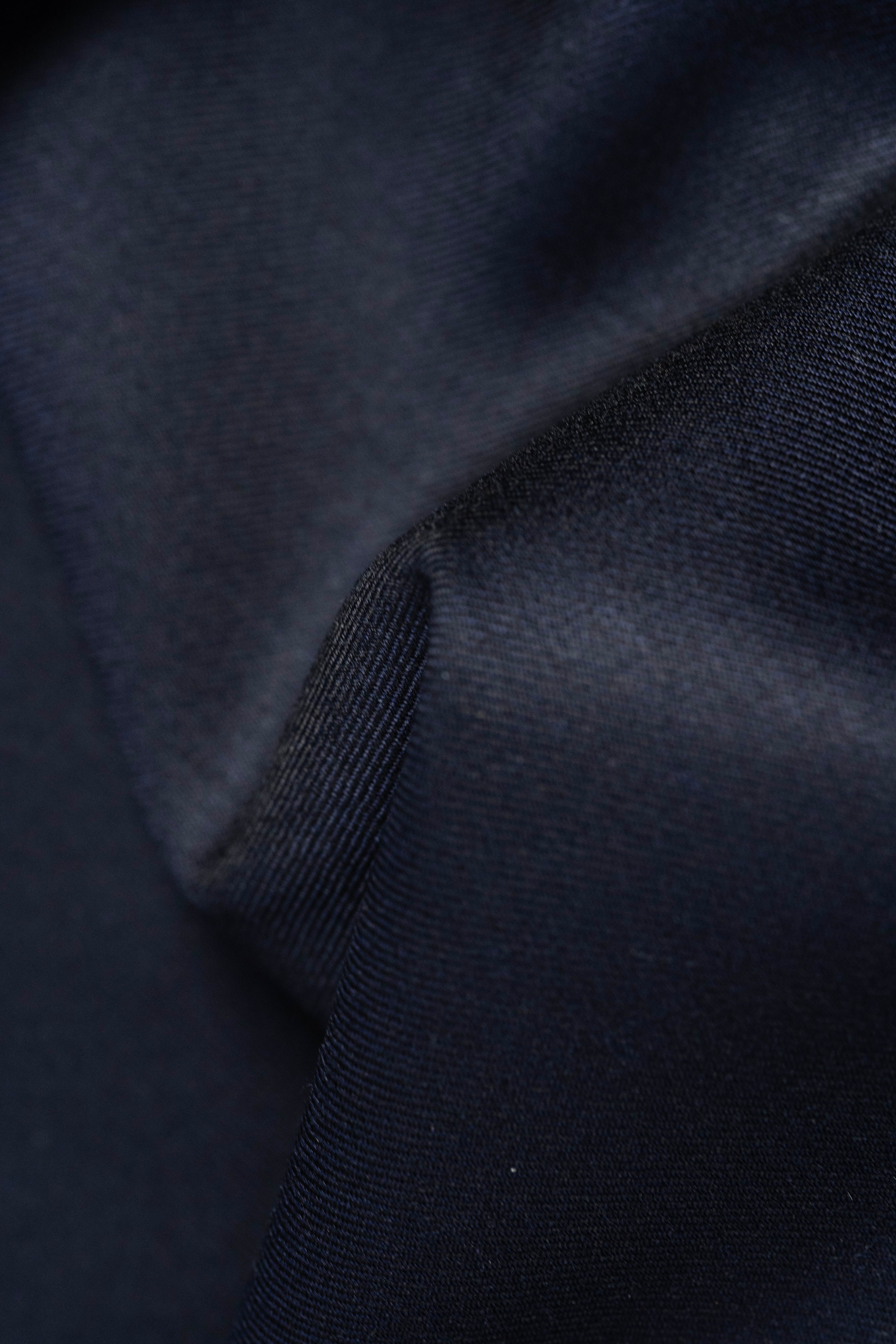 Charles Clayton Super 130's & Cashmere Suit fabric in Dark Navy - (CC102) - Yoo's Club