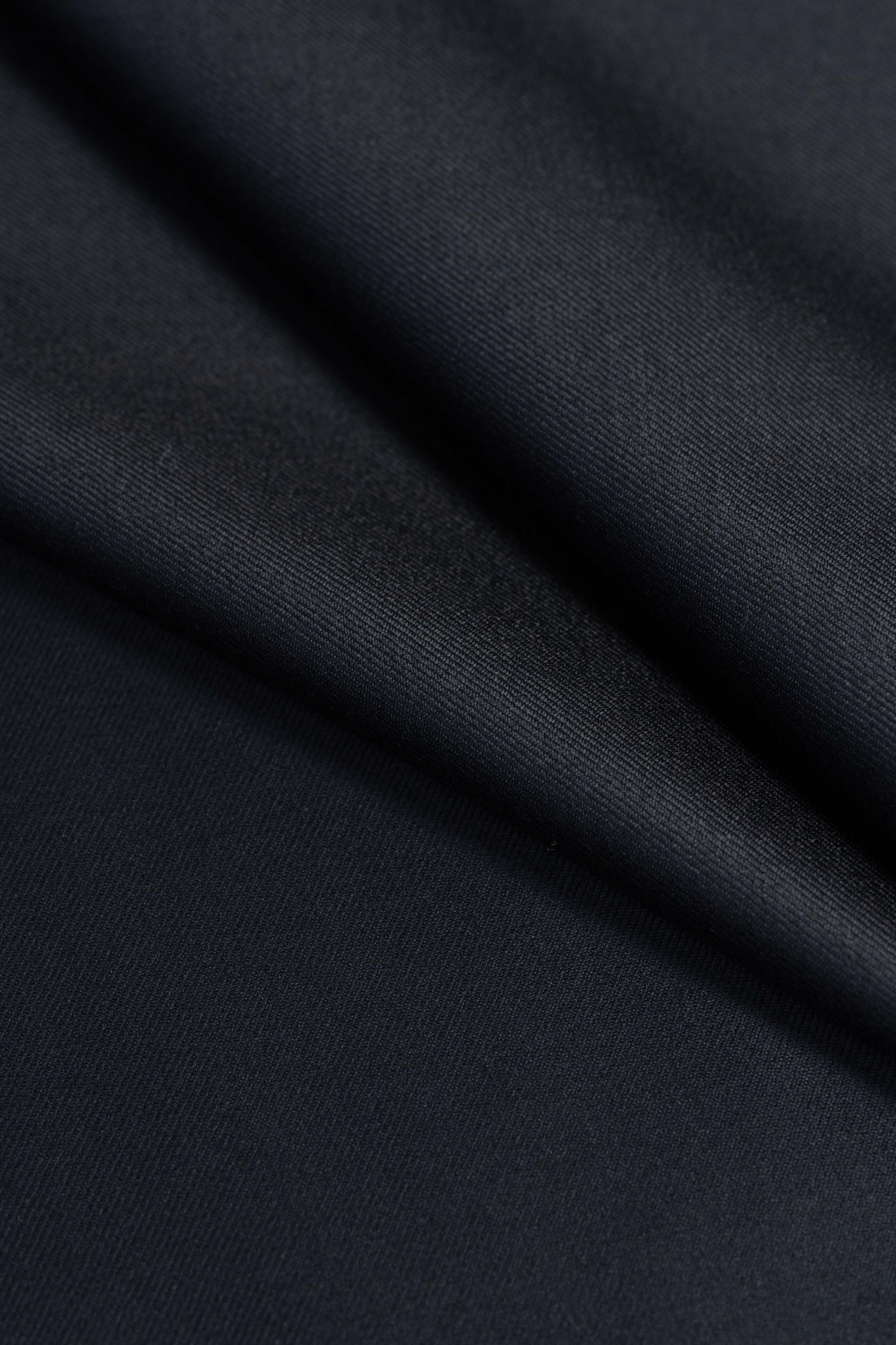 Charles Clayton Super 130's & Cashmere Suit fabric in Midnight Blue - (CC103) - Yoo's Club
