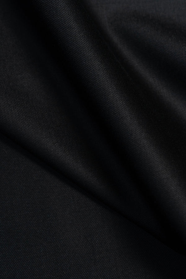 Charles Clayton Super 130's & Cashmere Suit fabric in Black - (CC104)