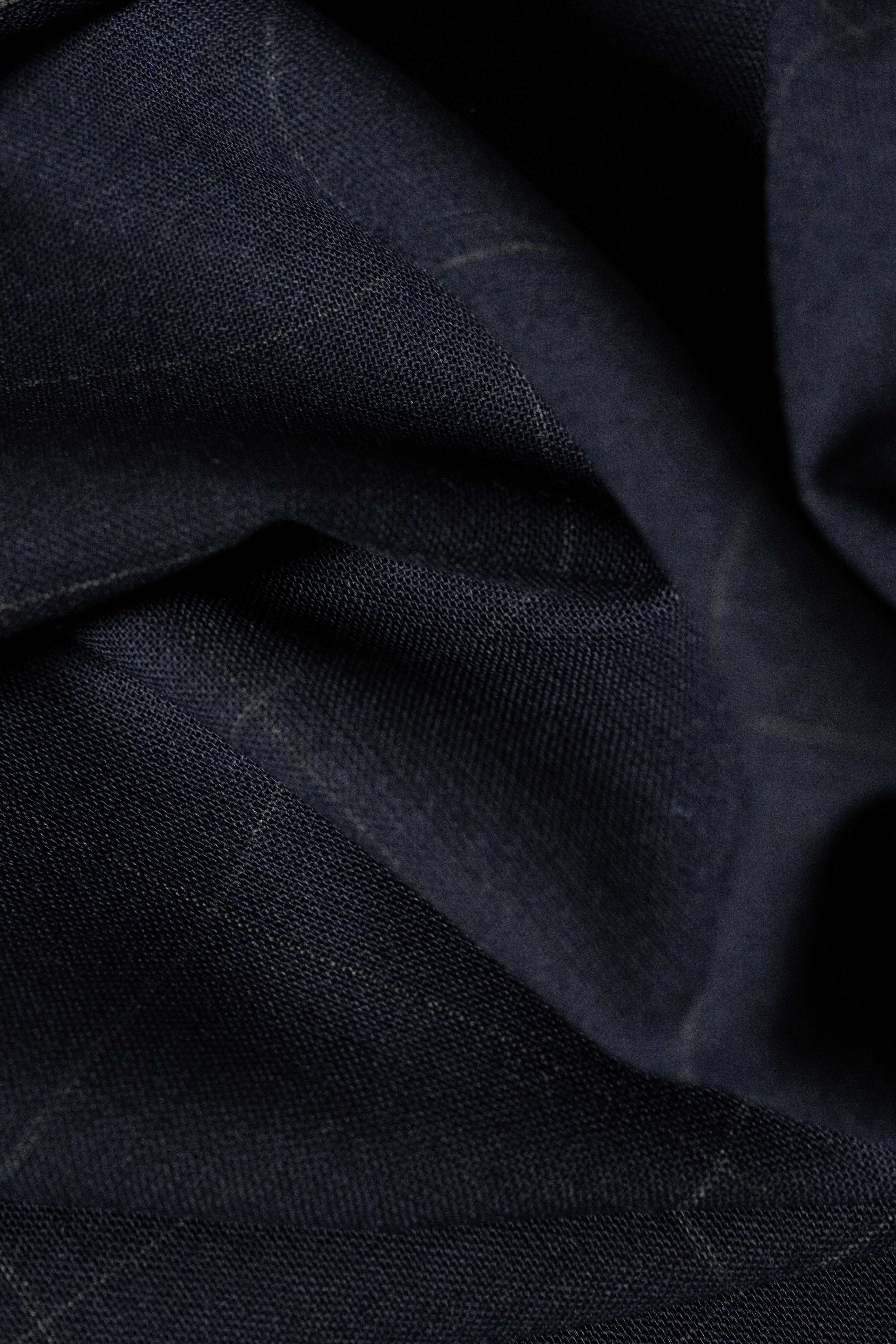 Groves & Lindley Dark Navy Wool Mohair Suit Jacket Fabric (M3-554/55)-3.2m - Yoo's Club