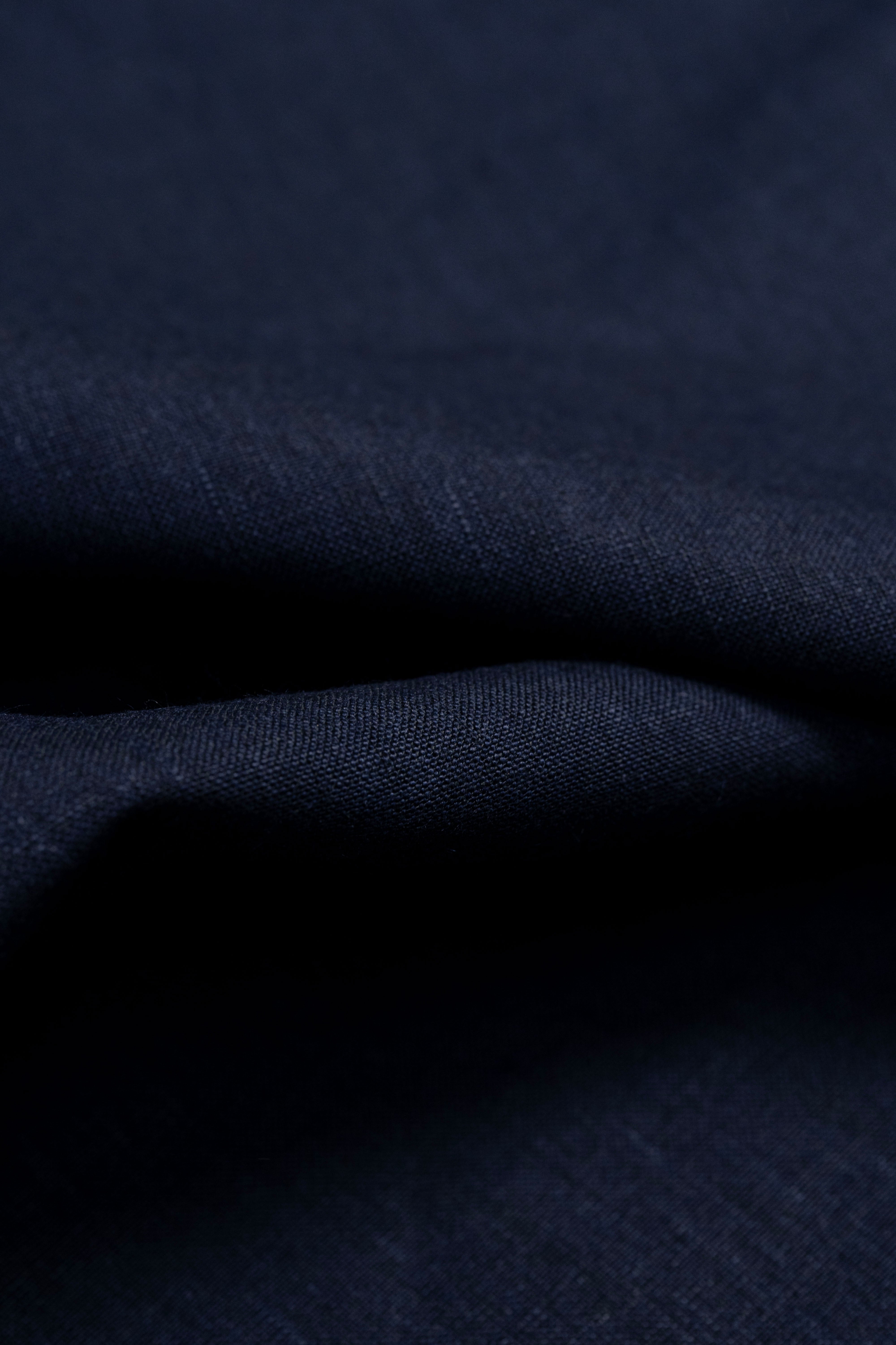 Spence Bryson Navy Linen Fabric (W201) -2m+1.7m