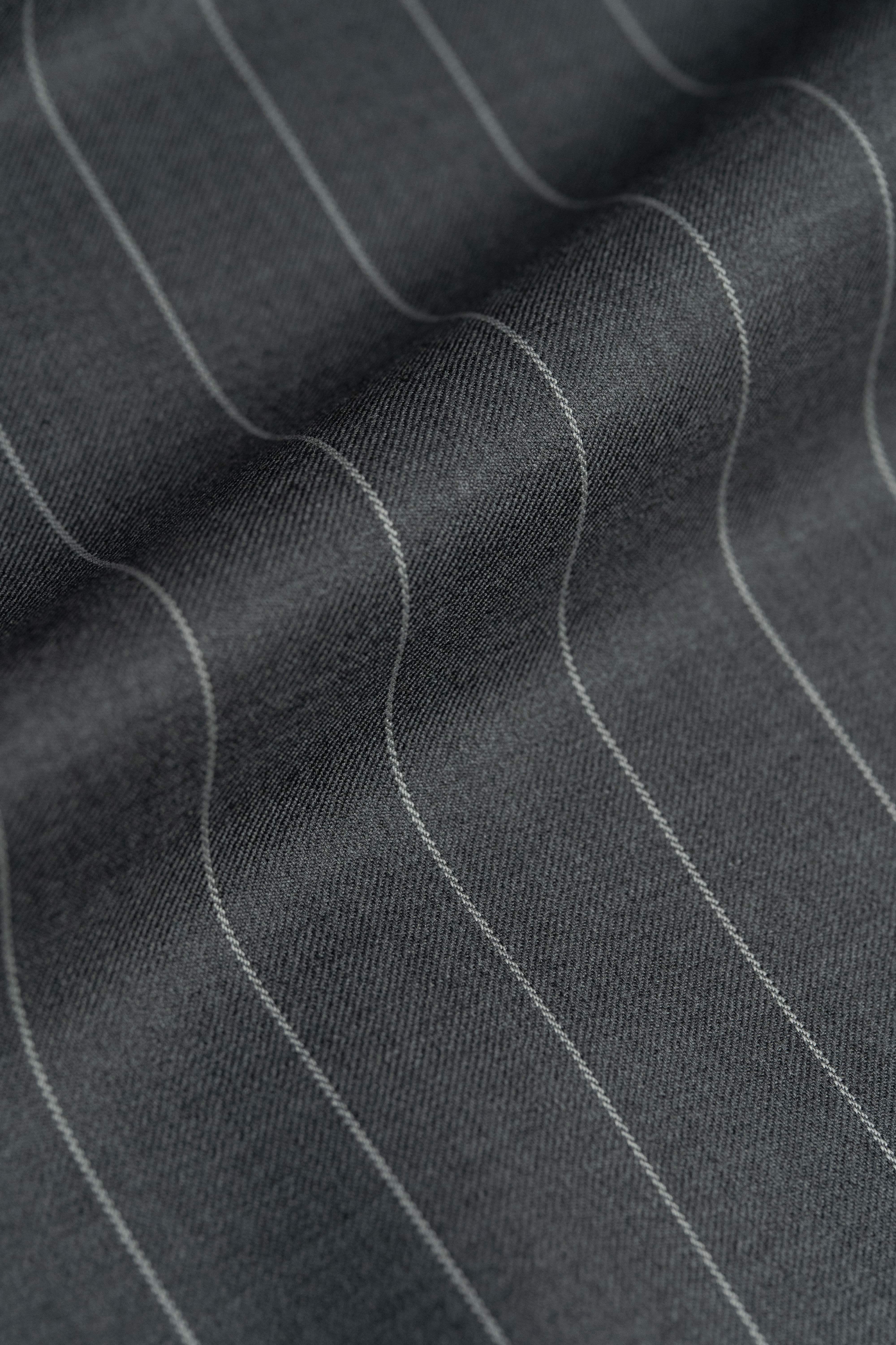 Zegna 15 Milmil 15 Middle Grey Wool Suit Fabric-3m - Yoo's Club