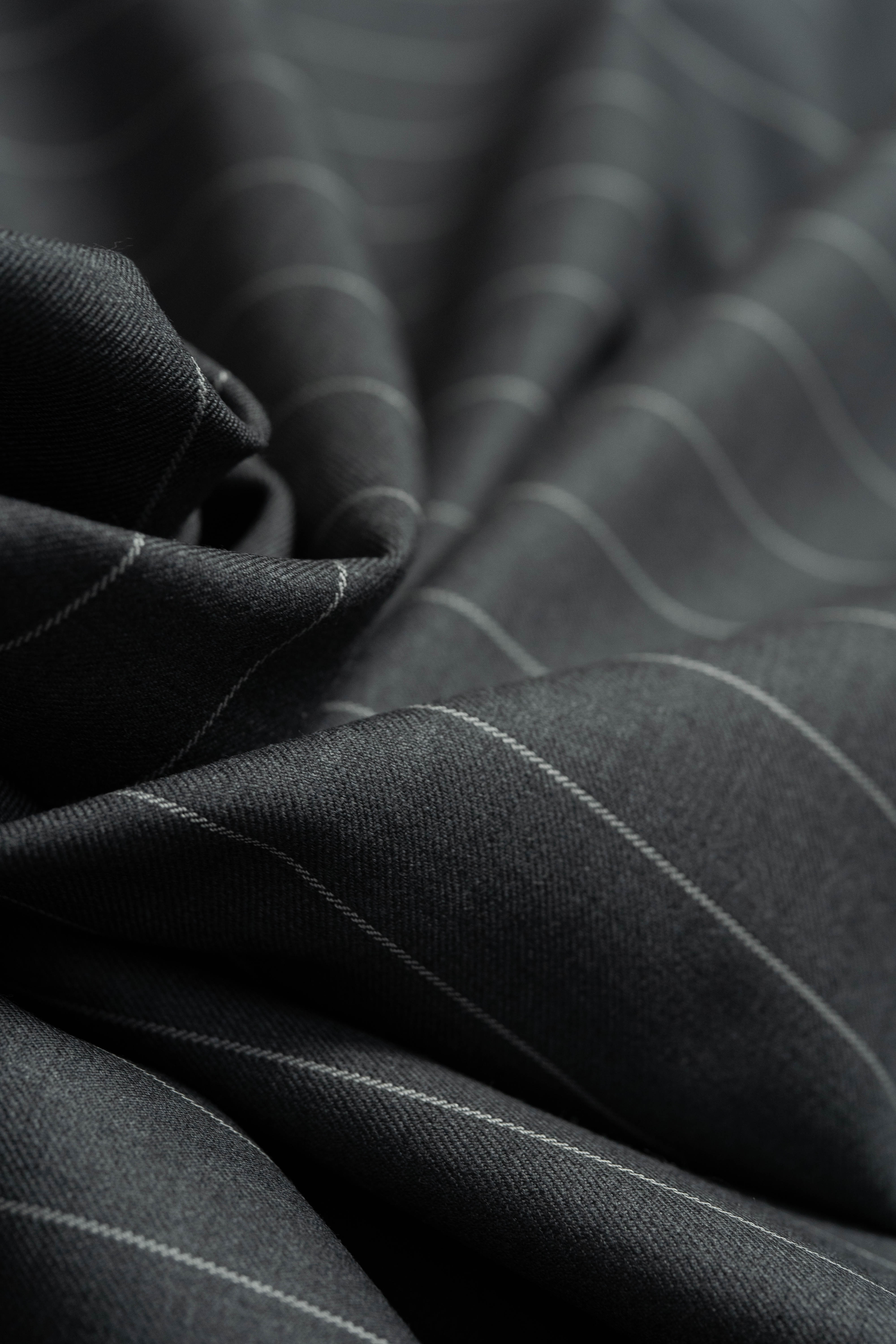 Zegna 15 Milmil 15 Middle Grey Wool Suit Fabric-3m - Yoo's Club