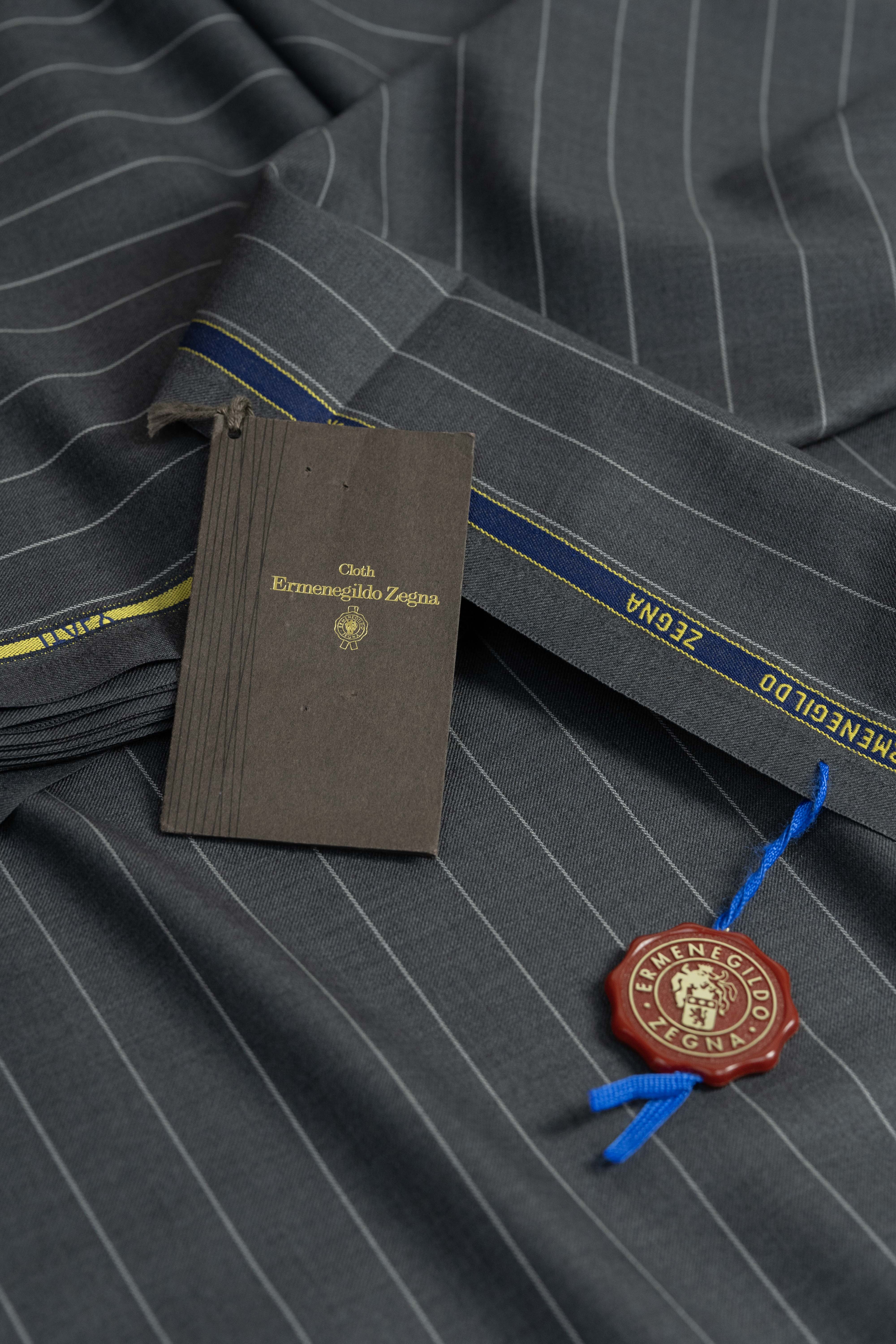 Zegna 15 Milmil 15 Middle Grey Wool Suit Fabric-3m - Yoo's Club