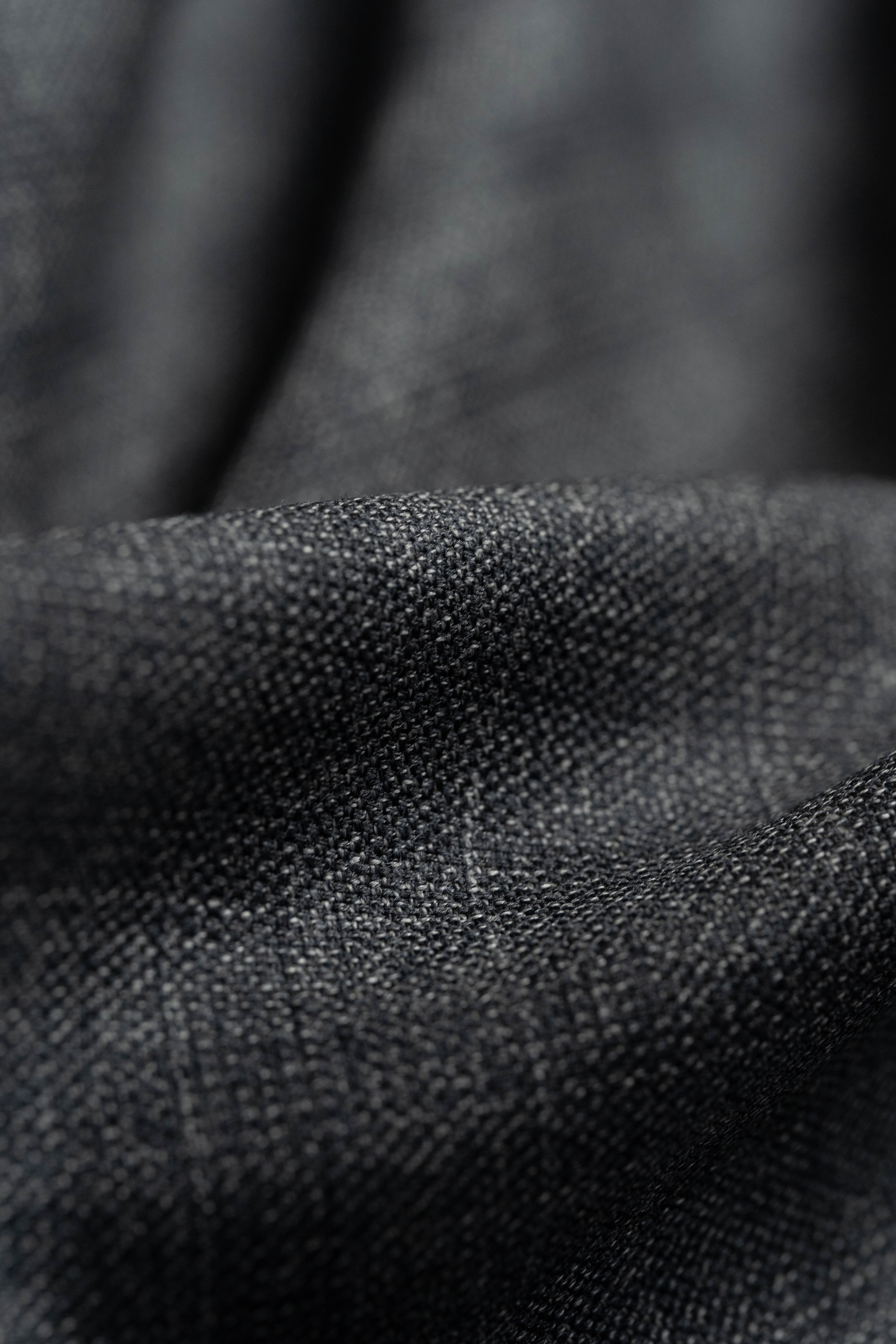 Zegna Traveller Charcoal Superfine Australian Wool Suit Fabric -3.2m - Yoo's Club