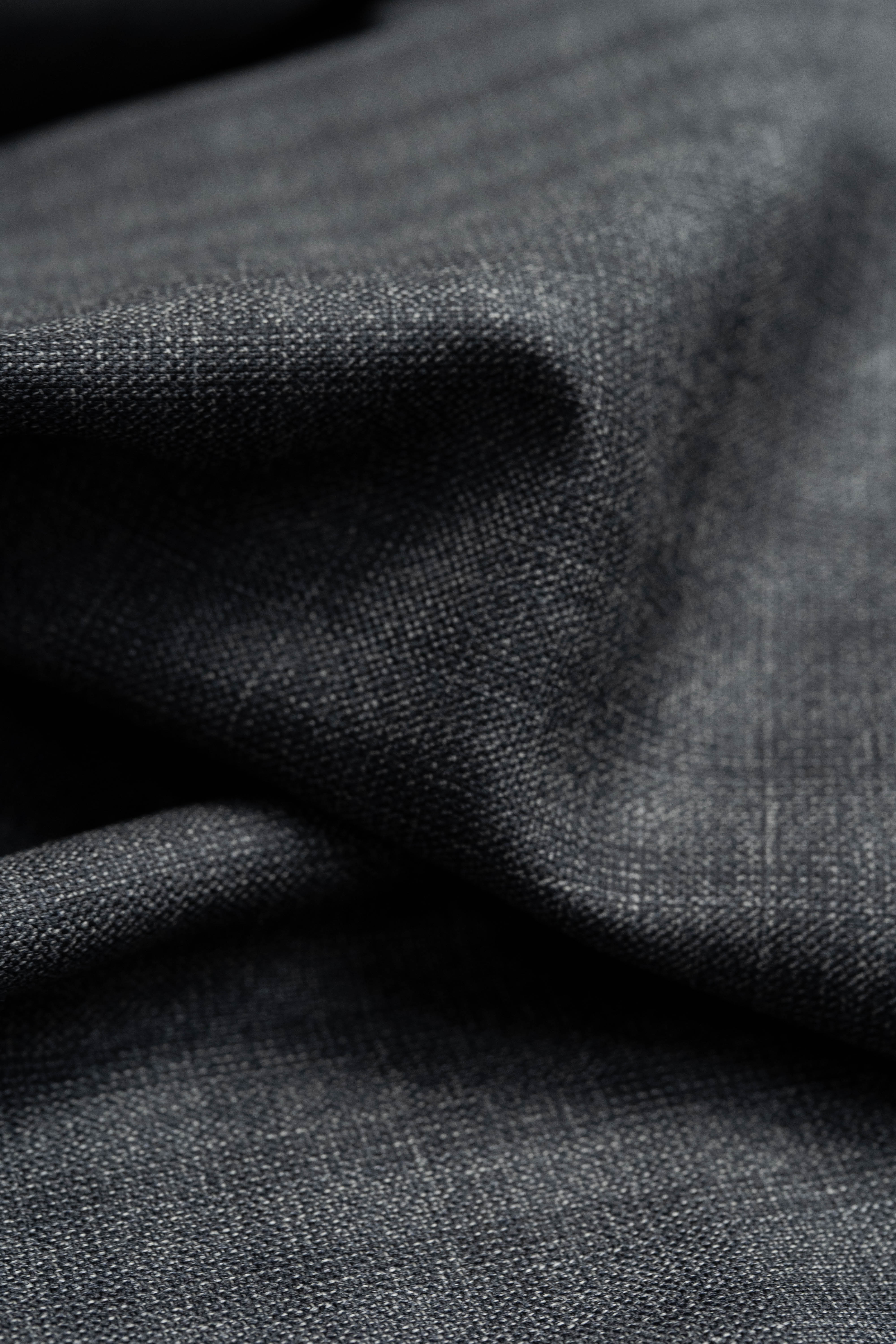 Zegna Traveller Charcoal Superfine Australian Wool Suit Fabric -3.2m - Yoo's Club