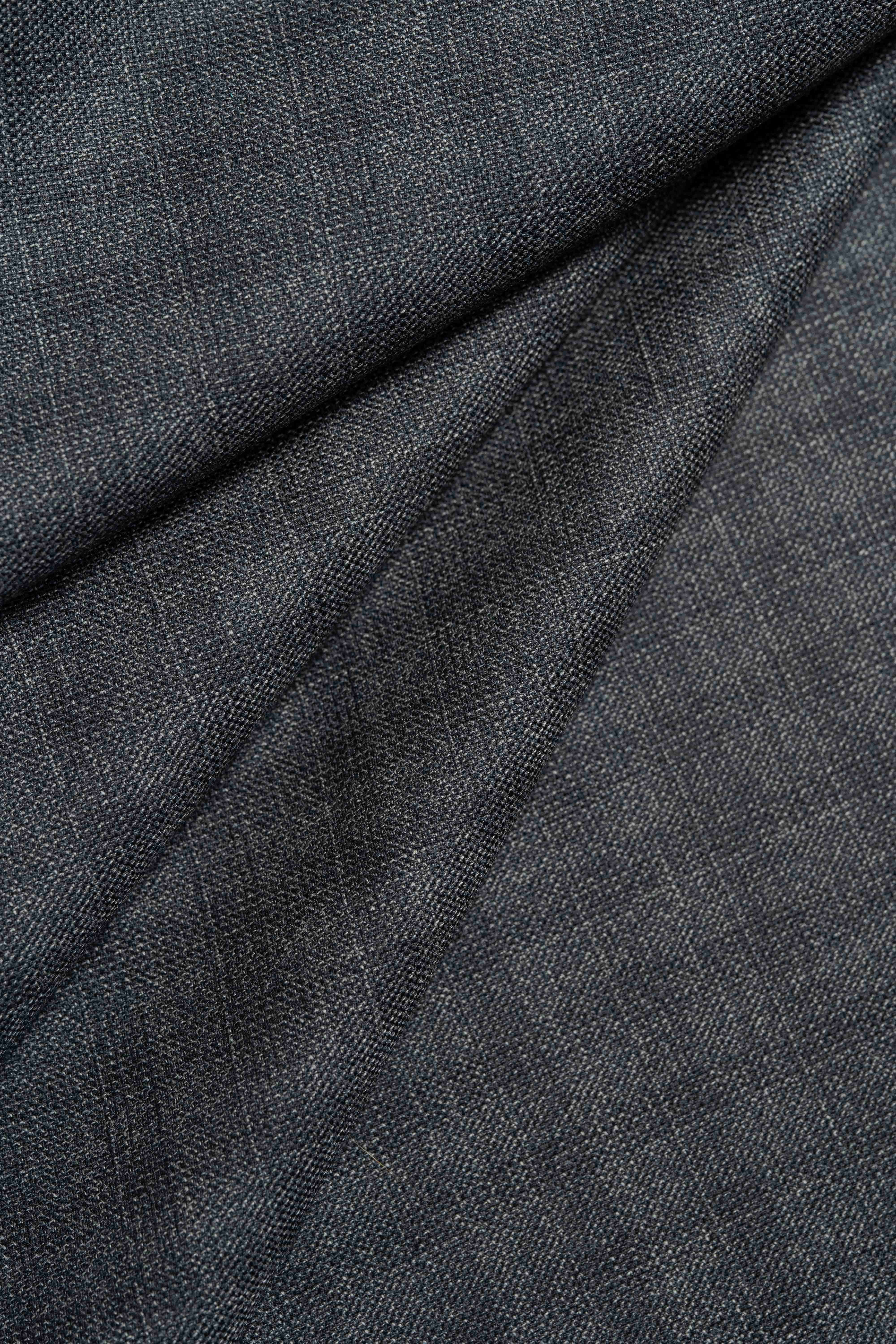 Zegna Traveller Charcoal Superfine Australian Wool Suit Fabric -3.2m - Yoo's Club