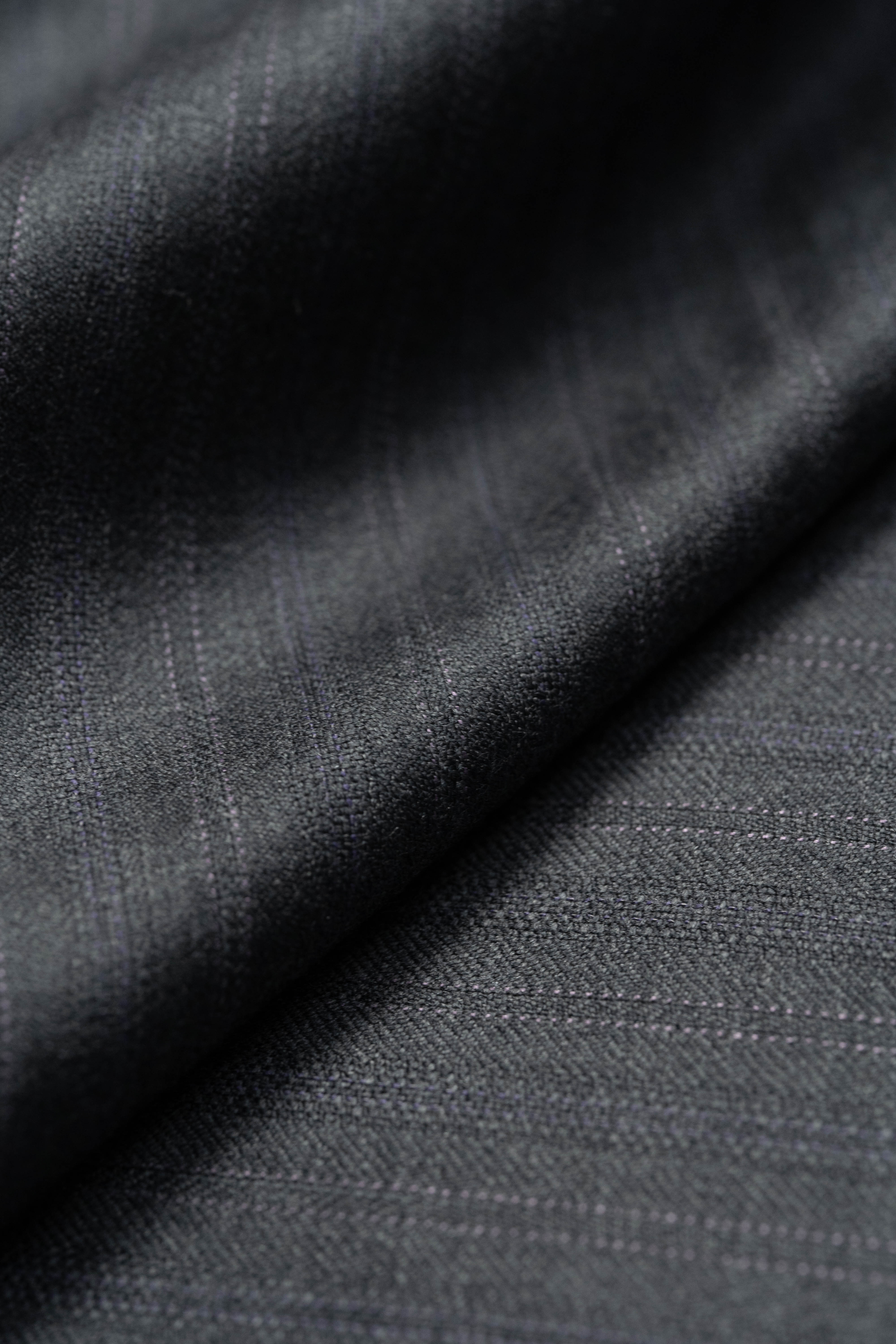 Zegna Trofeo Grey Stripe Superfine Australian Wool Suit Fabric -3.3m - Yoo's Club