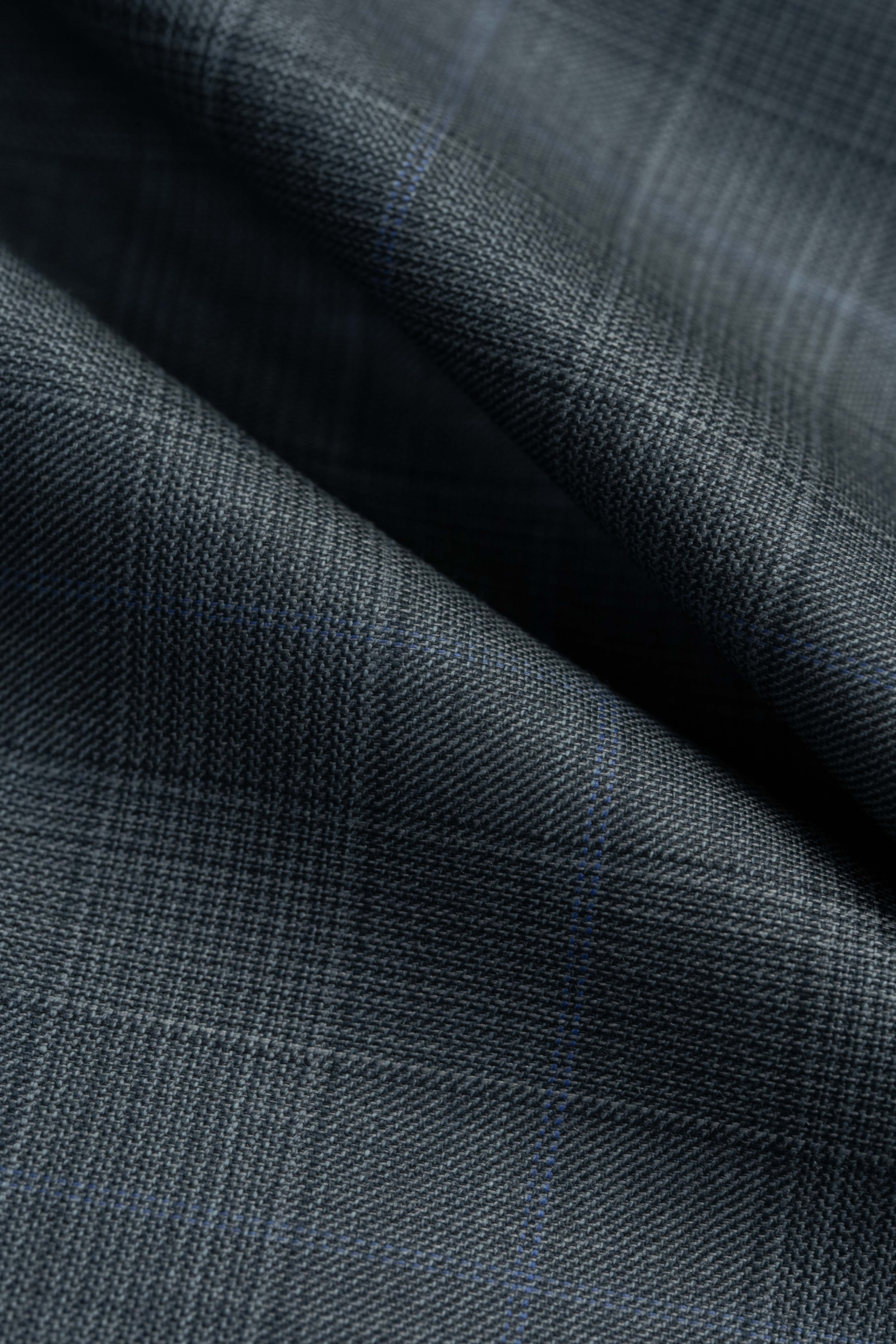 Zegna Trofeo Check Superfine Australian Wool Suit Fabric -3.2m - Yoo's Club