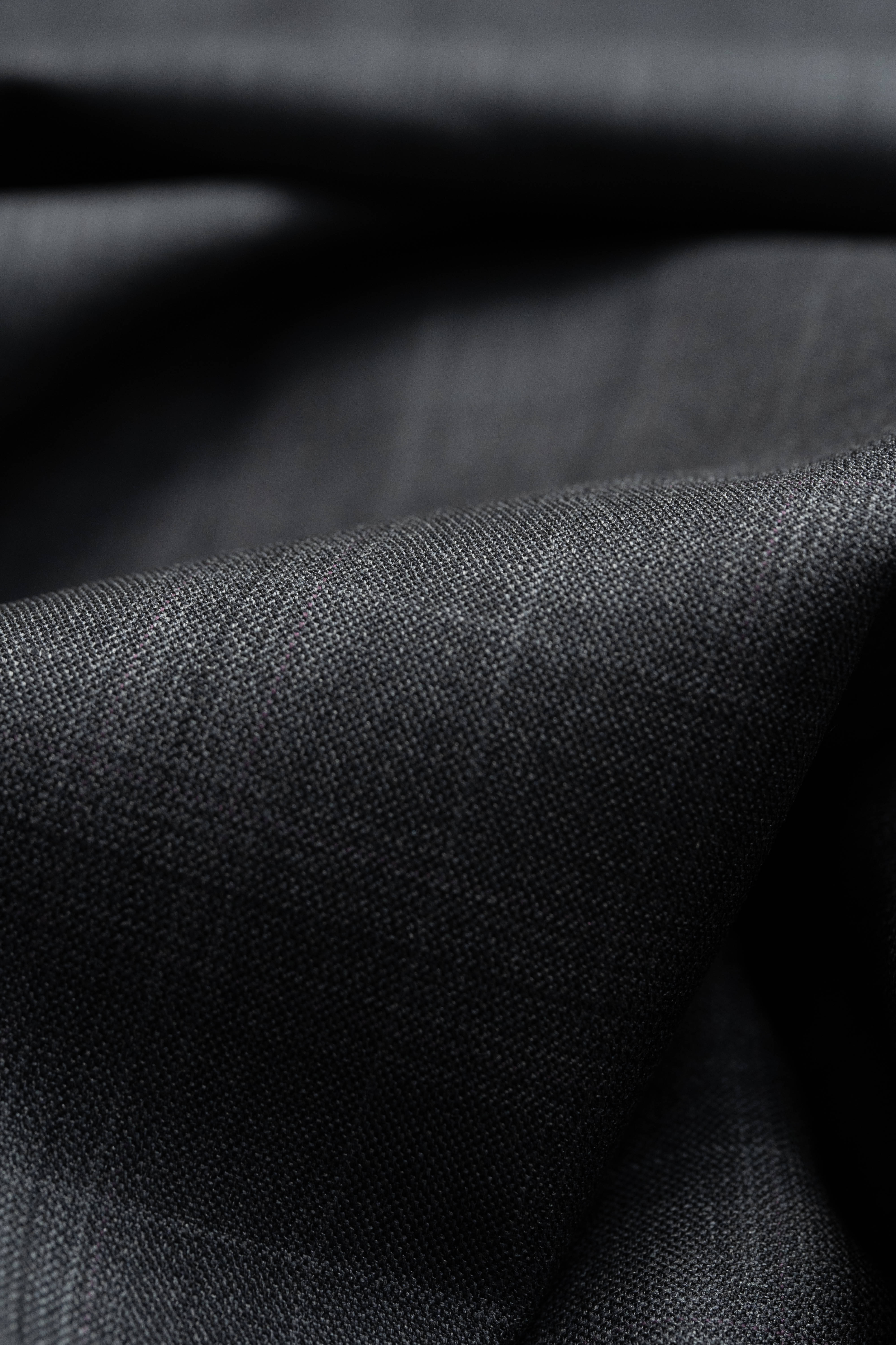 Zegna Trofeo Charcoal Check Superfine Australian Wool & Silk Suit Fabric -3.2m - Yoo's Club