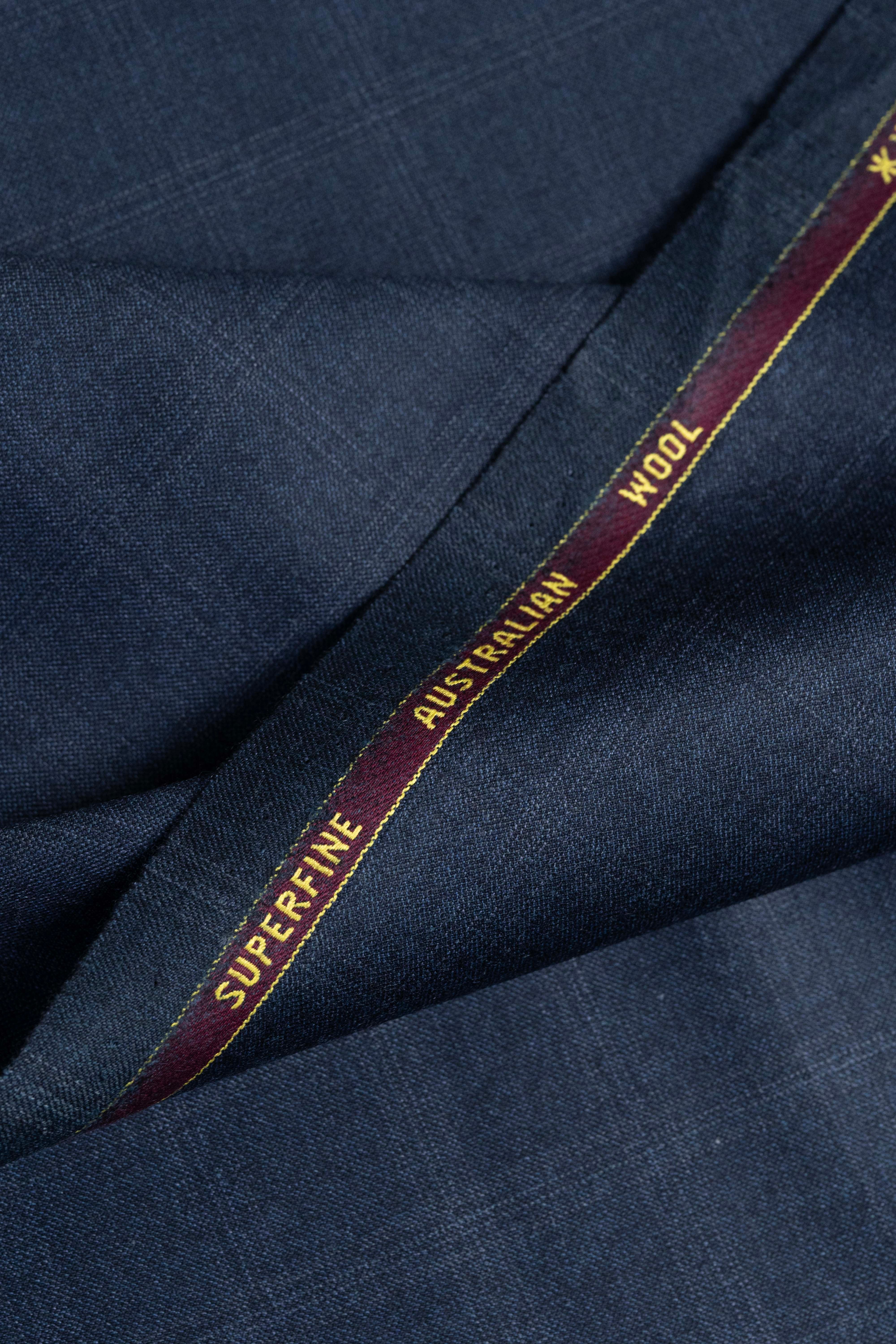 Zegna Trofeo Check Superfine Australian Wool Suit Fabric -3.2m - Yoo's Club