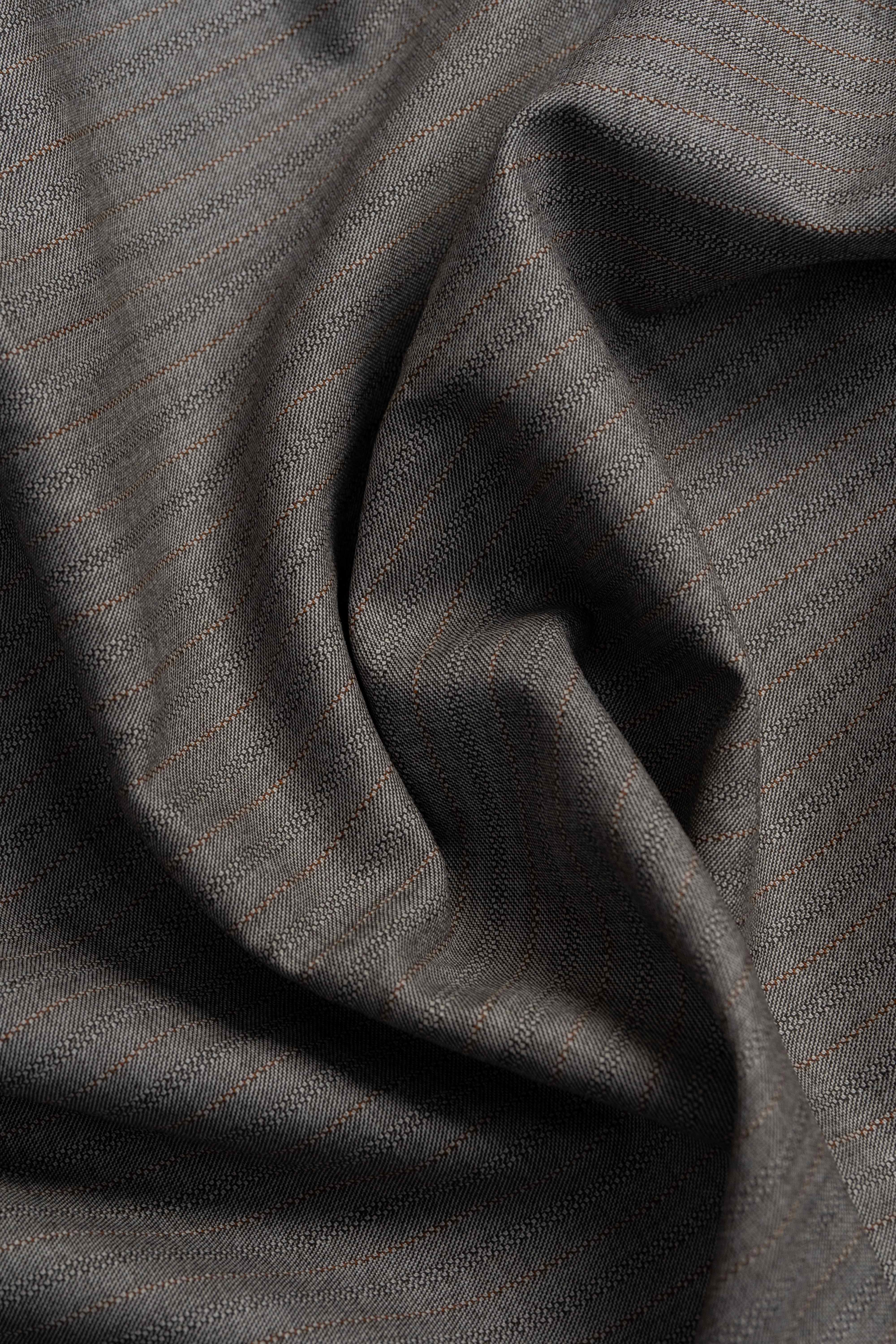 Barclays Fancy Stripe Wool Suit Fabric (V23704)-2.9m - Yoo's Club