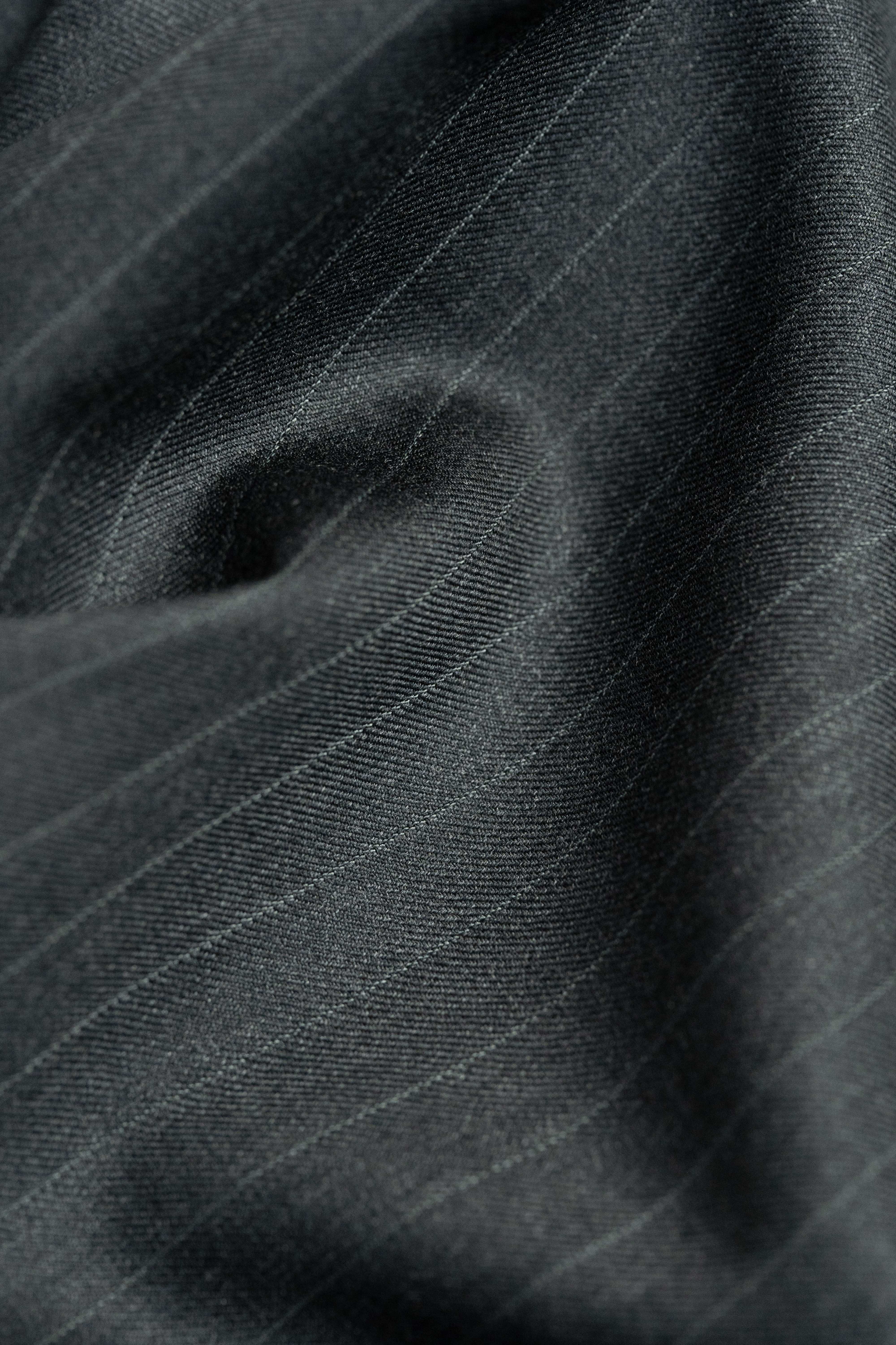 CERRUTI 1881 Charcoal Stripe Nobility Super 150's Wool (V23764)-3.2m - Yoo's Club