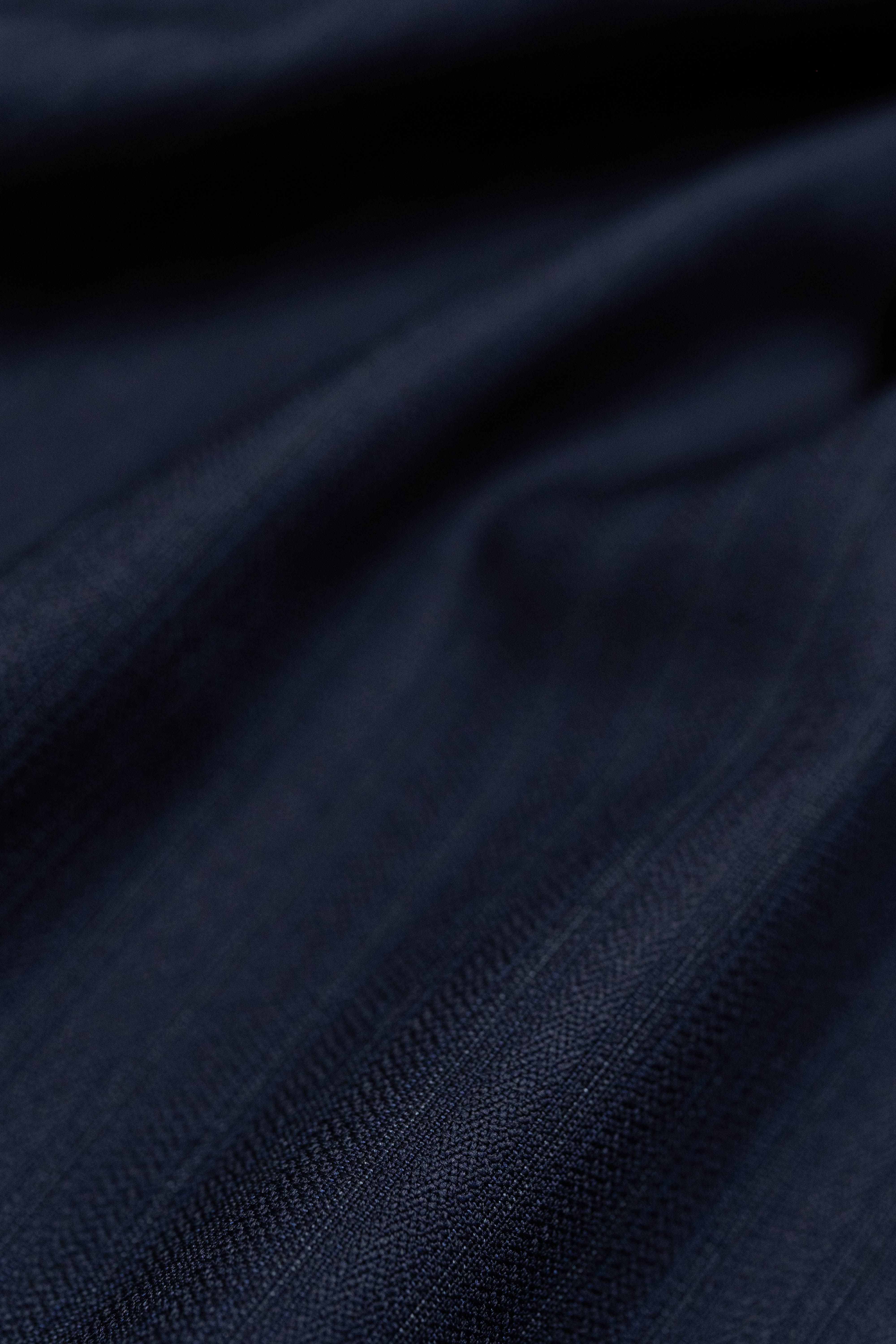 Dark Navy Stripe Super 110's Merino Wool produced by Loro Piana (V23766)-3.1m - Yoo's Club