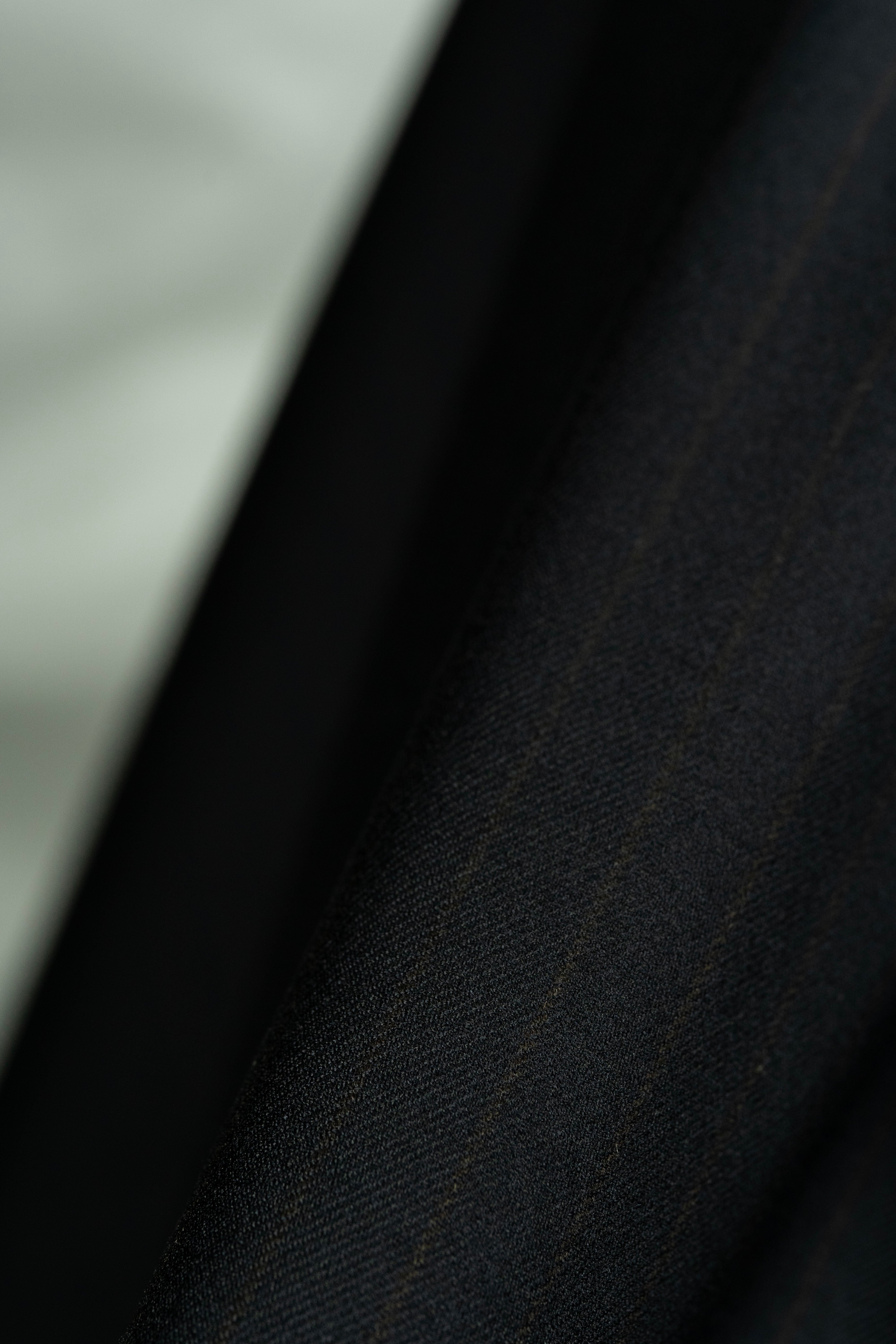Yves Saint Laurent Black Copper Stripe Super 150's Wool & Cashmere Fabric -3.1m - Yoo's Club