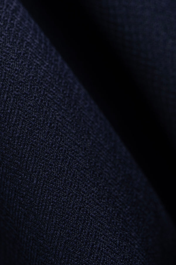 England Navy Luxury Wool & Cashmere Jacketing Fabric (V23709) -1.75m