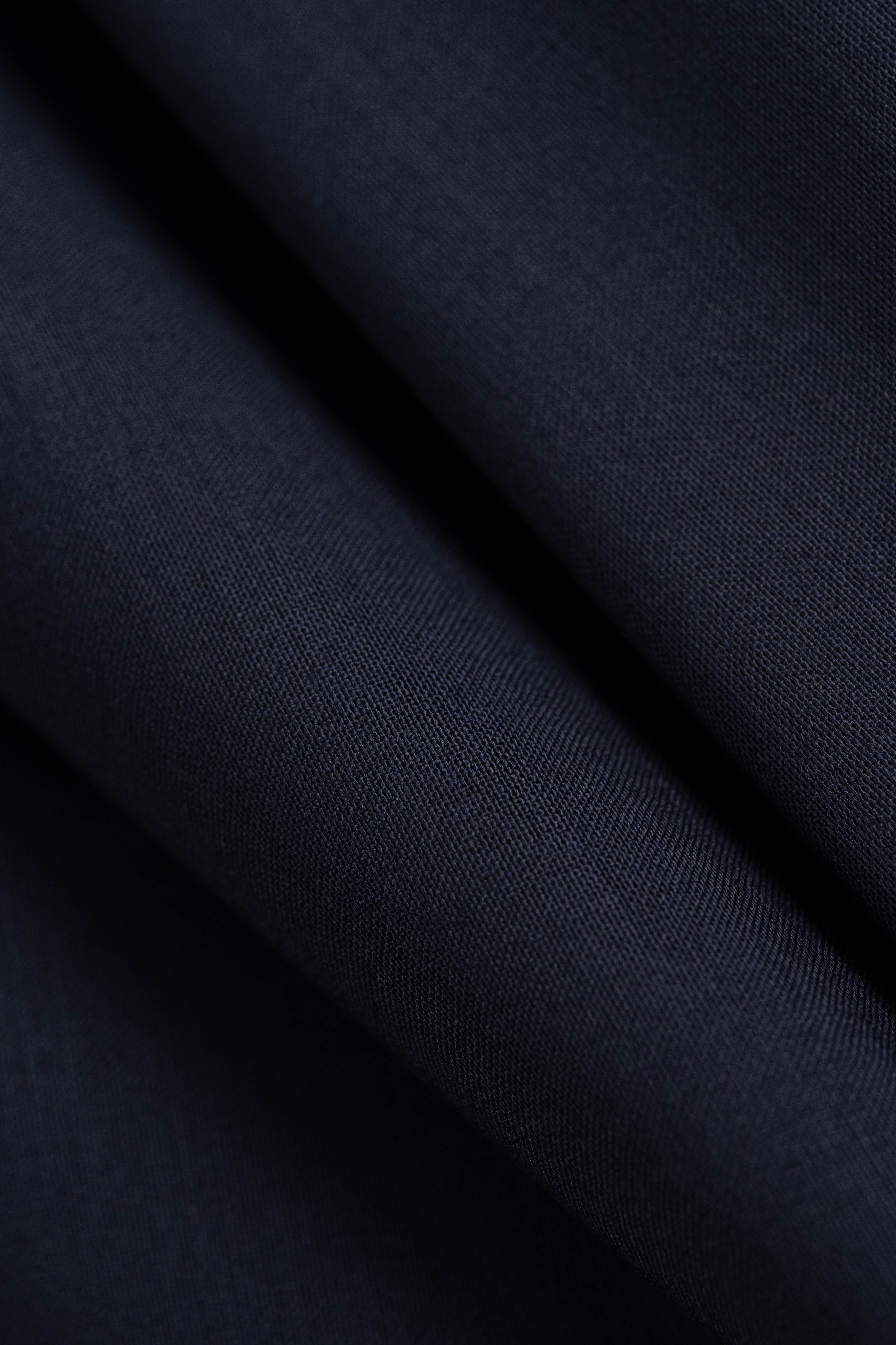 Italy Midnight Blue High Twist Lightweight Wool Suiting Fabric (V23734) -3m - Yoo's Club