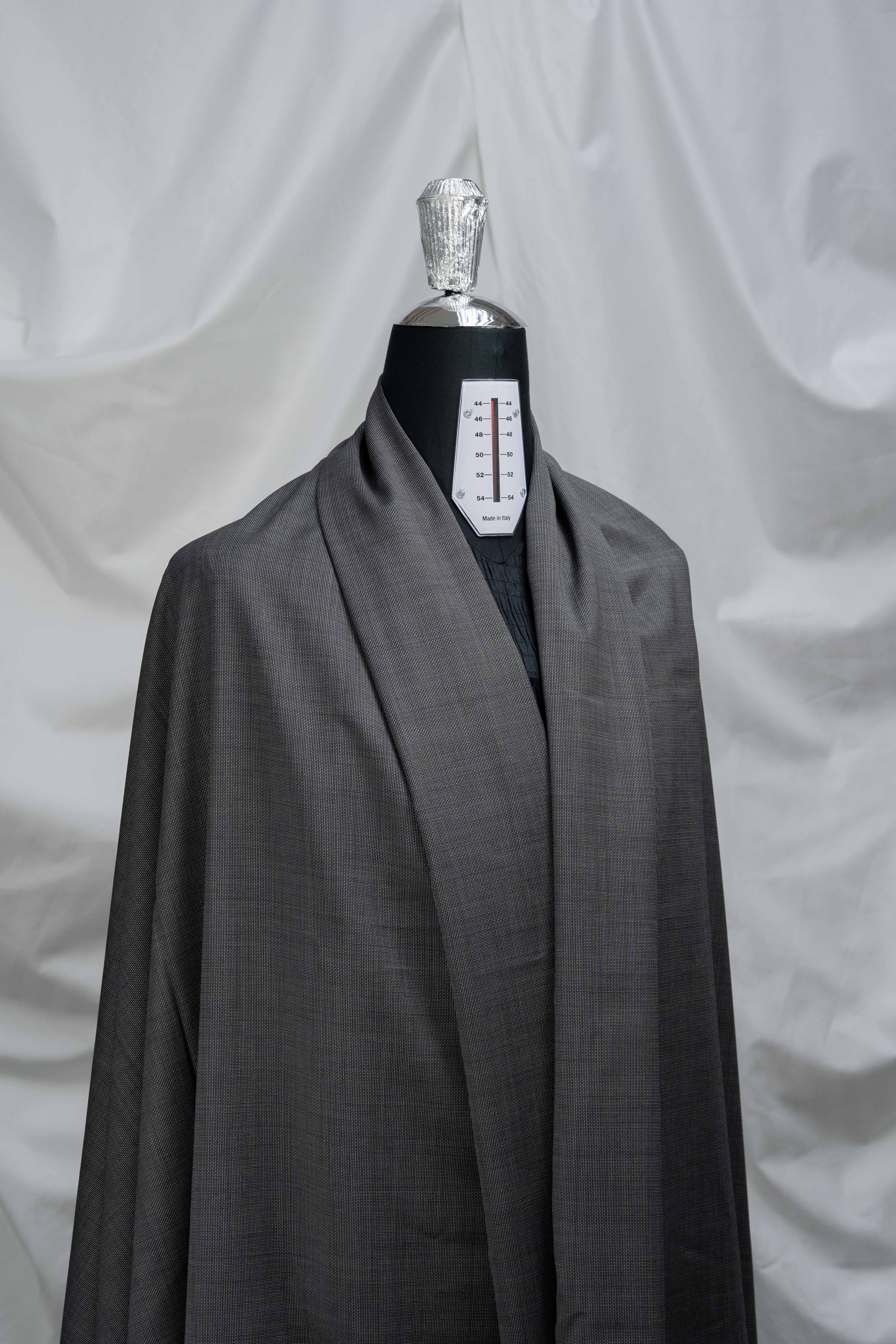 VBC Lightweight Super 120's Wool Suit Fabric displayed on a garment mannequin against a neutral backdrop.