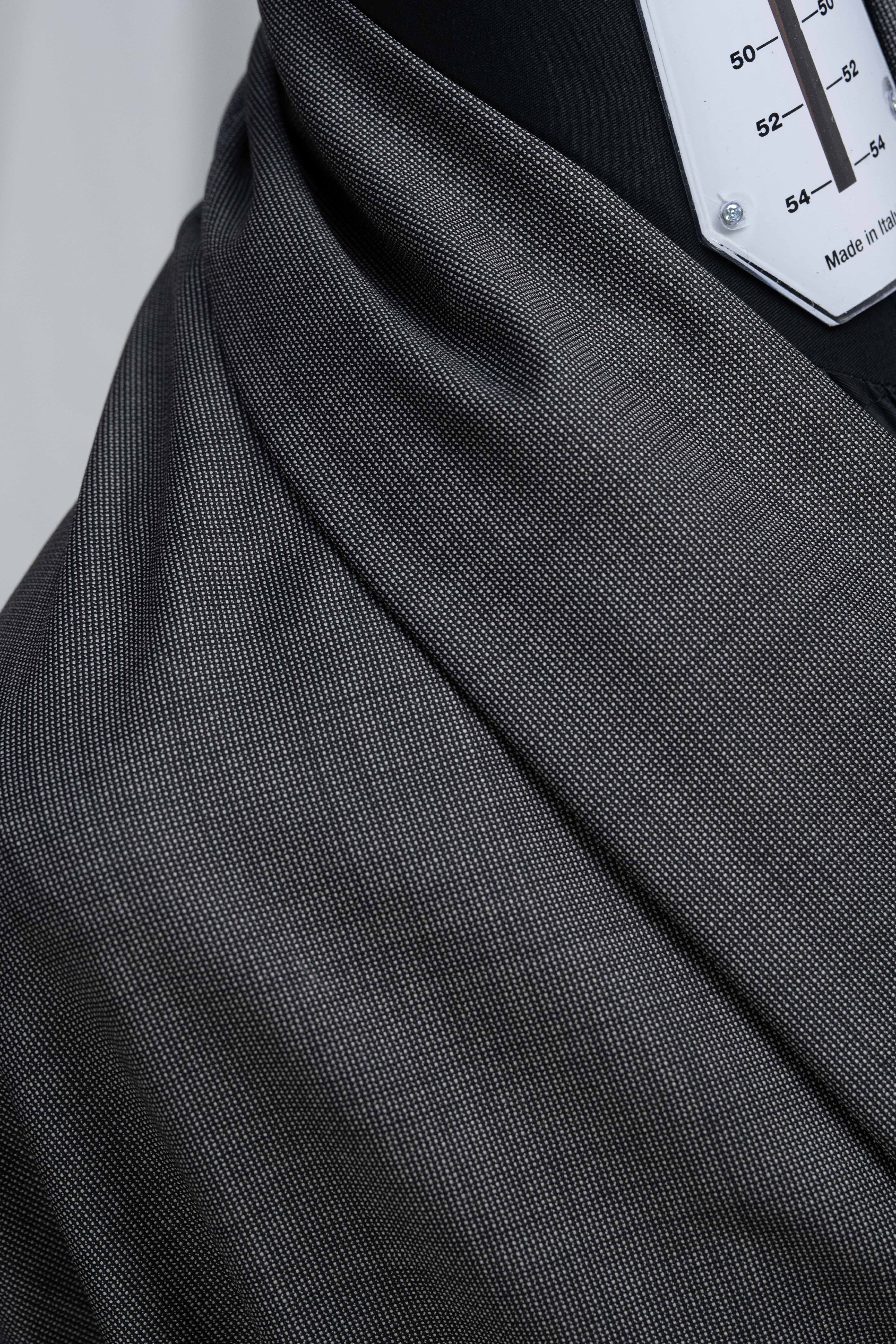 VBC Lightweight Super 120's Wool Suit Fabric draped on a mannequin, showcasing its fine texture and quality.